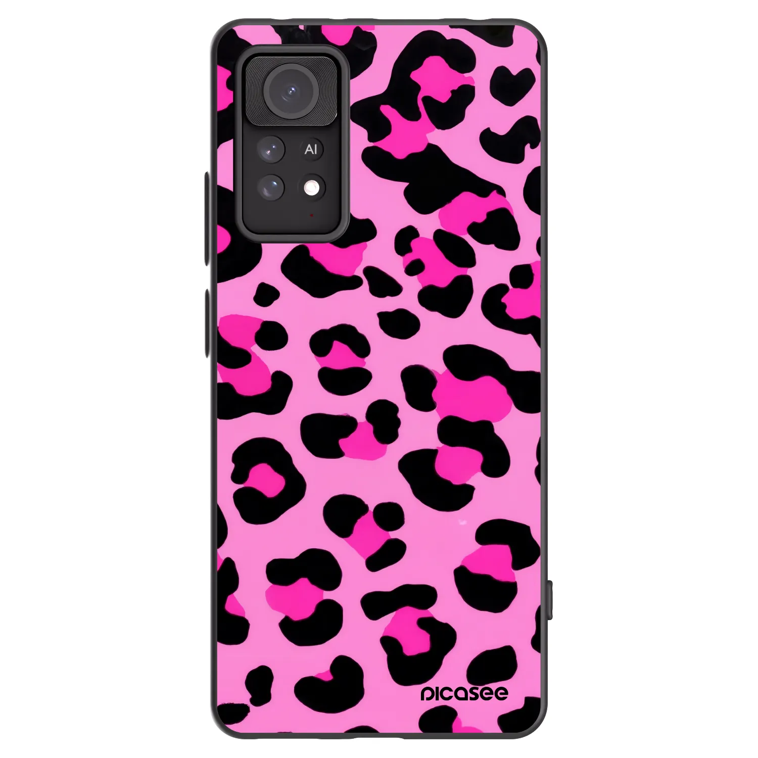 Picasee silikonový černý obal pro Xiaomi Redmi Note 11 Pro - Pink Tiger