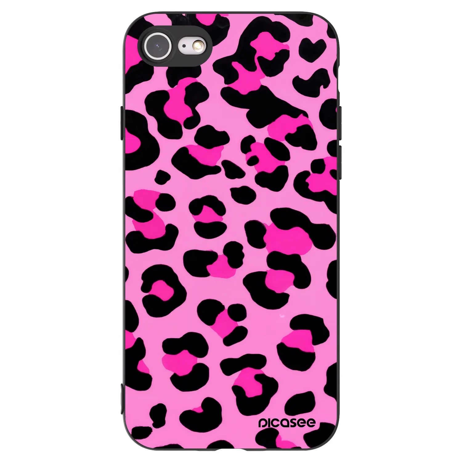 Picasee silikonový černý obal pro Apple iPhone SE 2022 - Pink Tiger