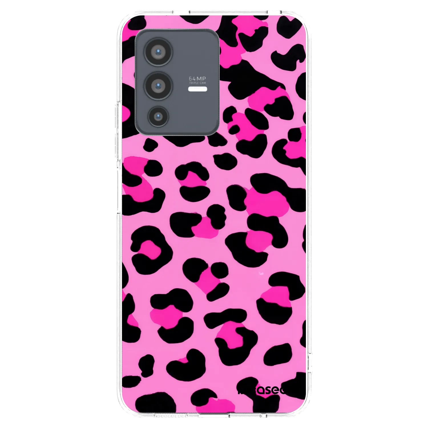 Picasee silikonový průhledný obal pro Vivo V23 5G - Pink Tiger