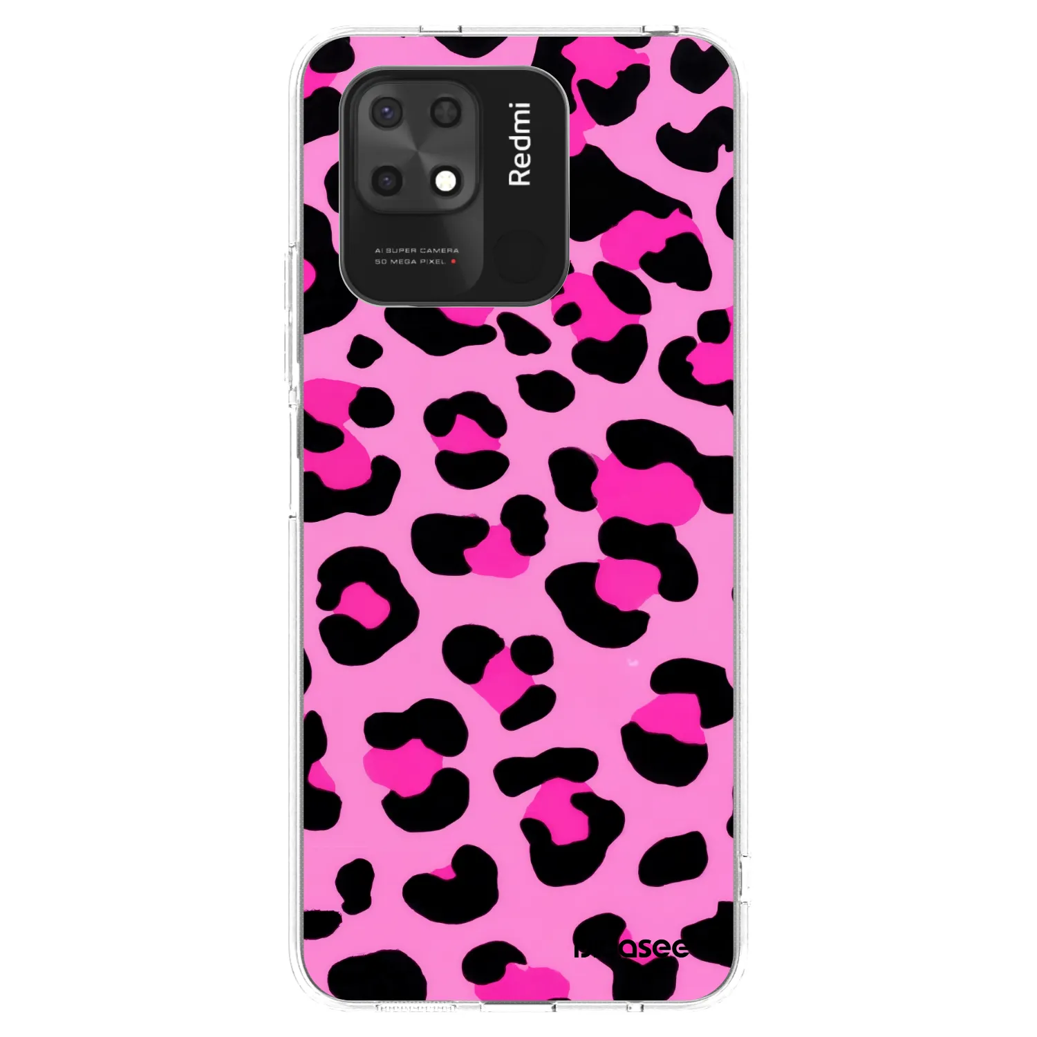 Picasee silikonový průhledný obal pro Xiaomi Redmi 10C - Pink Tiger