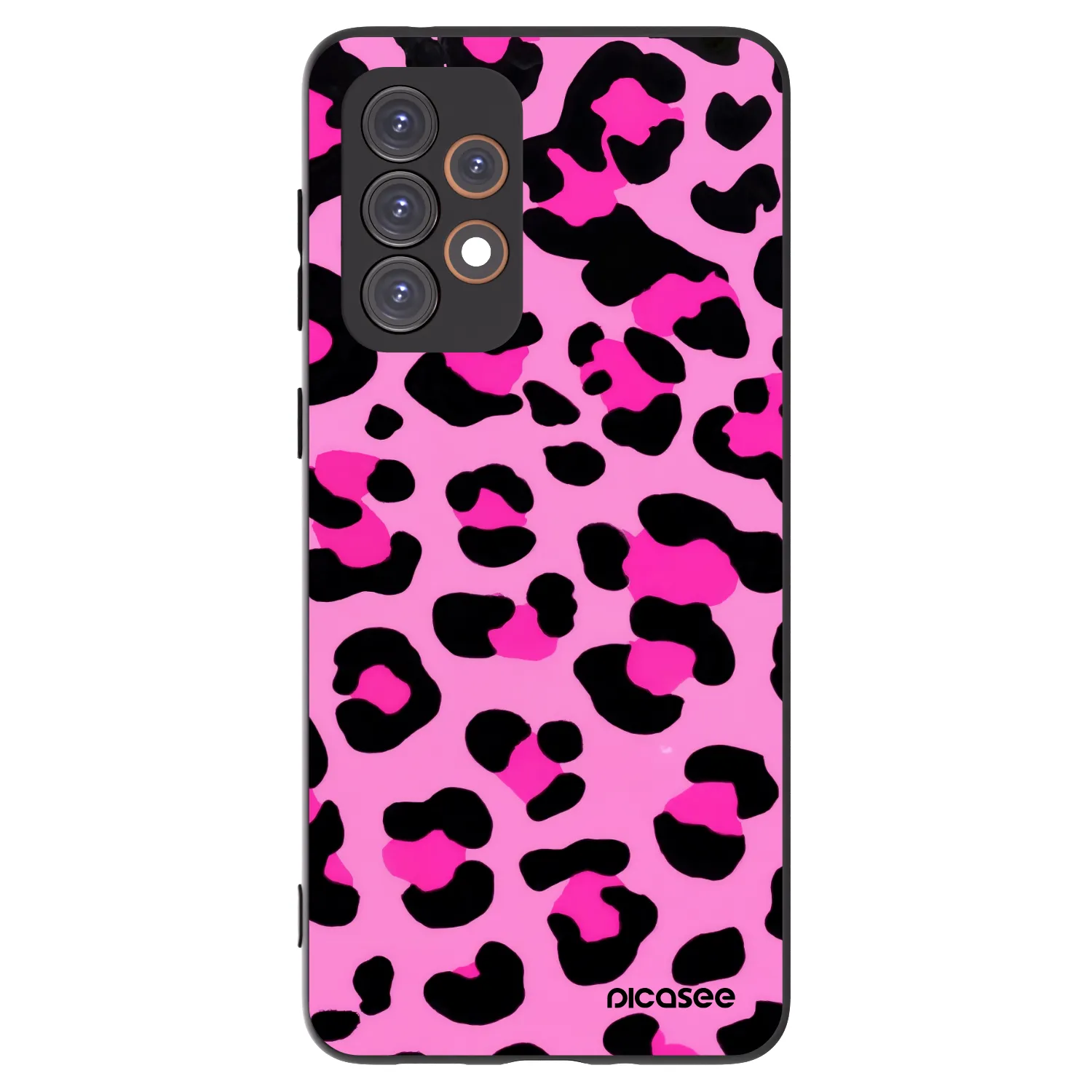 Picasee silikonový černý obal pro Samsung Galaxy A33 5G A336 - Pink Tiger