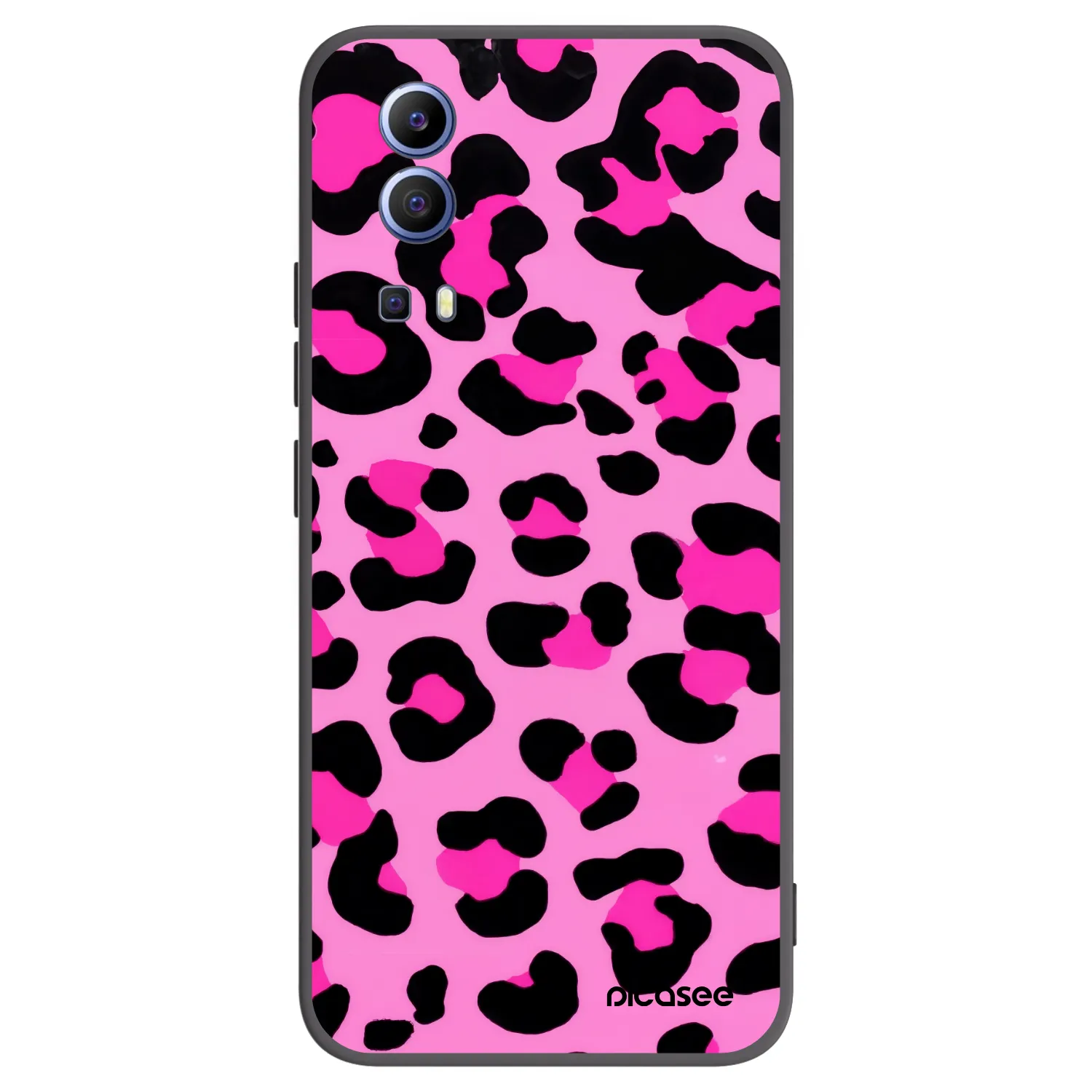 Picasee silikonový černý obal pro Vivo Y52 5G - Pink Tiger