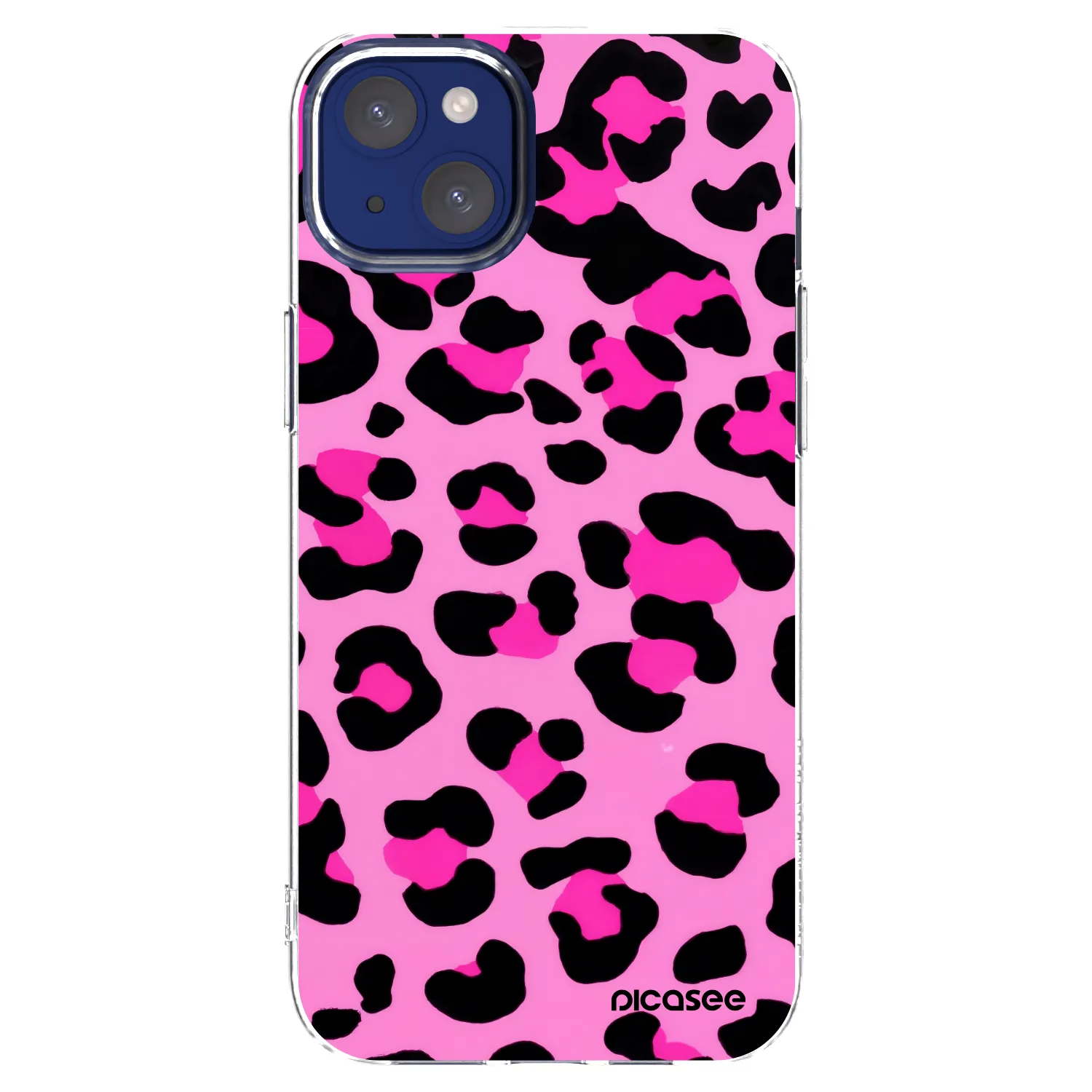 Picasee silikonový průhledný obal pro Apple iPhone 14 Plus - Pink Tiger