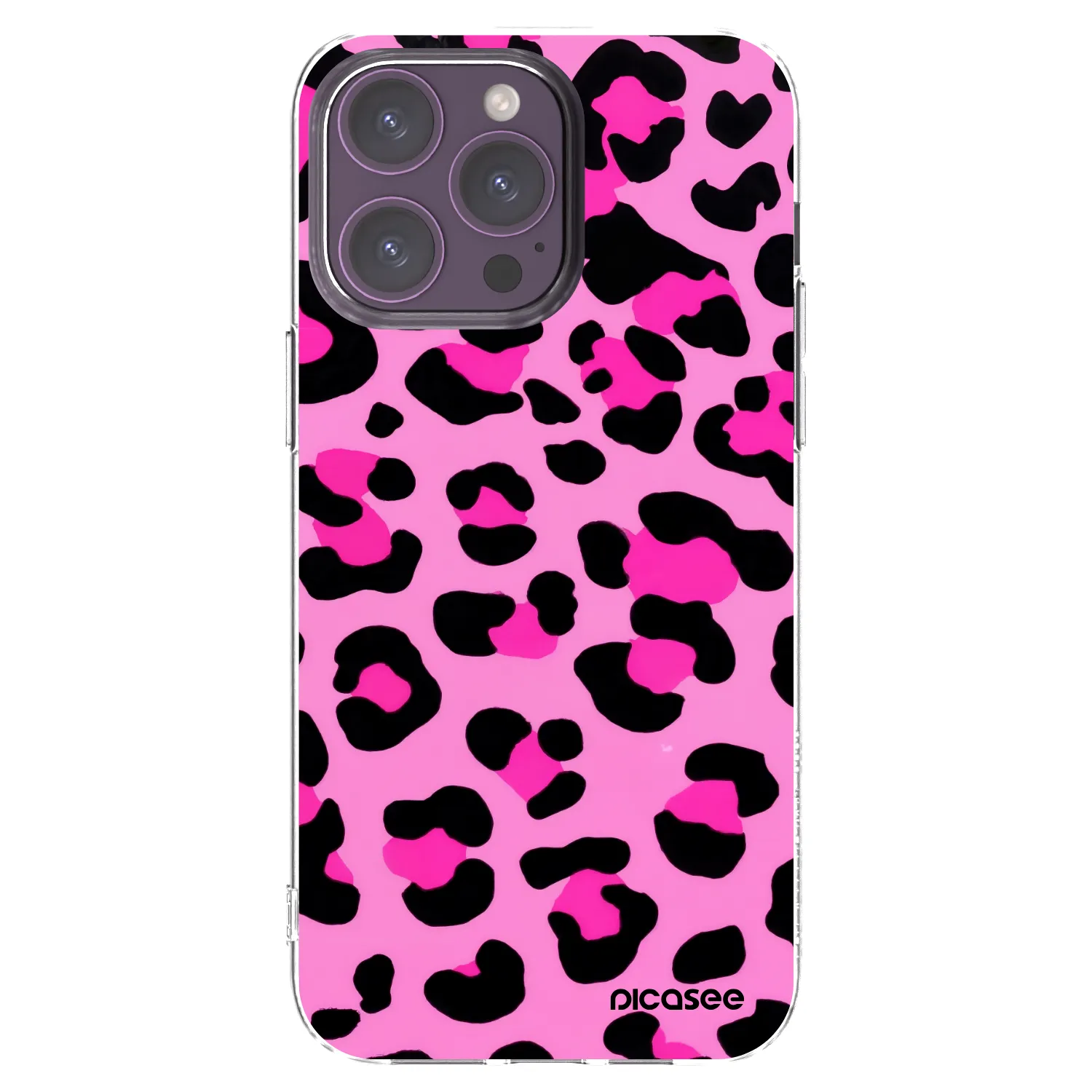 Picasee silikonový průhledný obal pro Apple iPhone 14 Pro Max - Pink Tiger