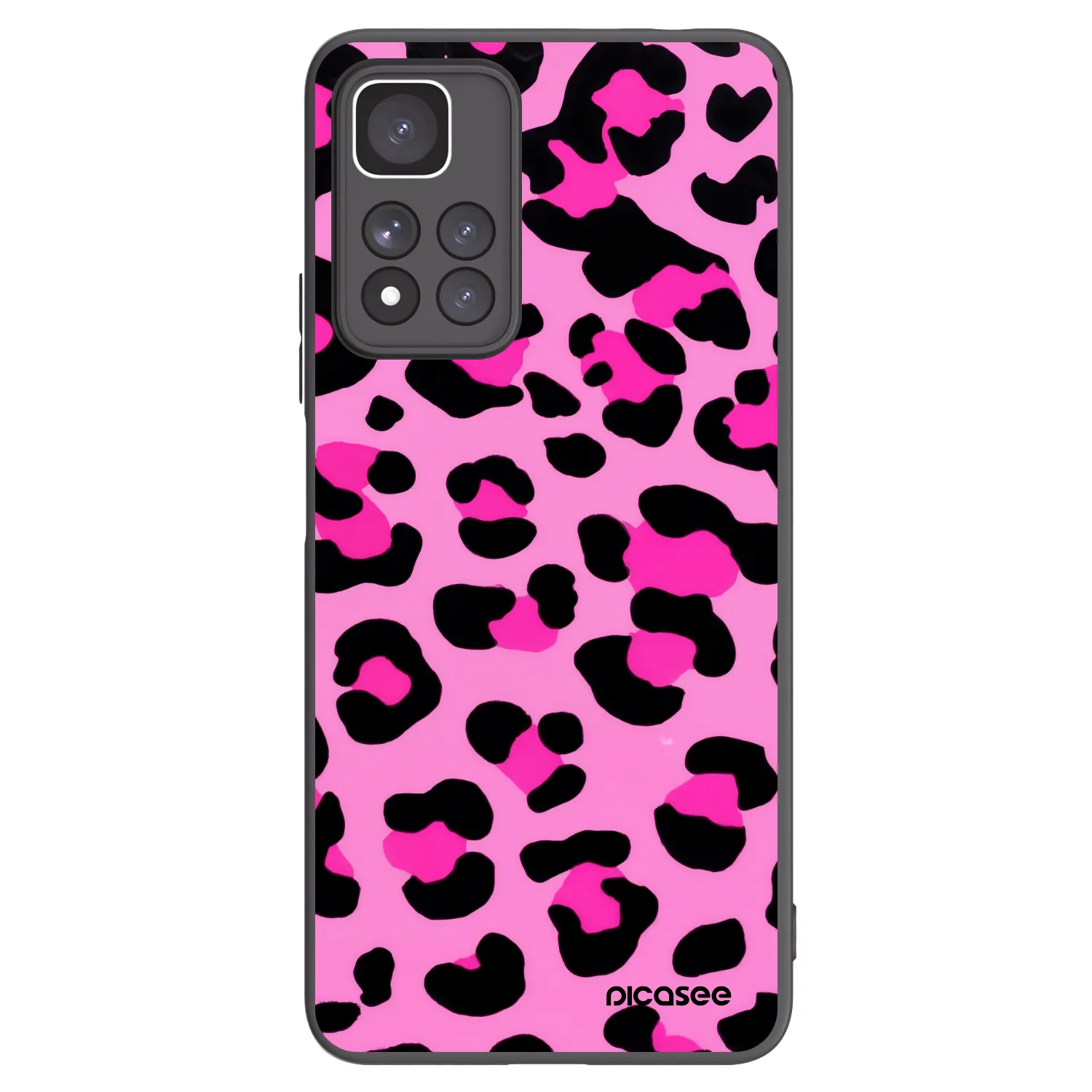 Picasee silikonový černý obal pro Xiaomi Redmi Note 11 Pro+ 5G - Pink Tiger