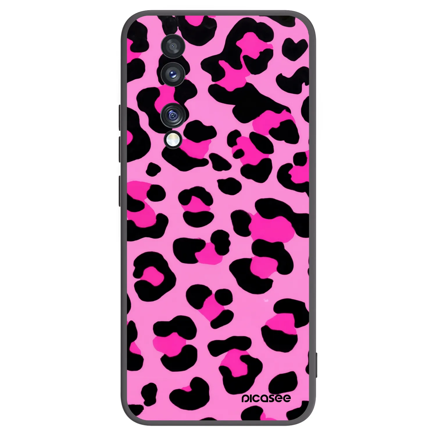 Picasee silikonový černý obal pro Honor 70 - Pink Tiger