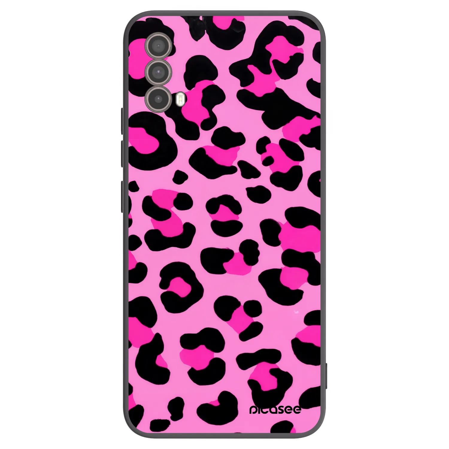 Picasee silikonový černý obal pro Motorola Moto E40 - Pink Tiger