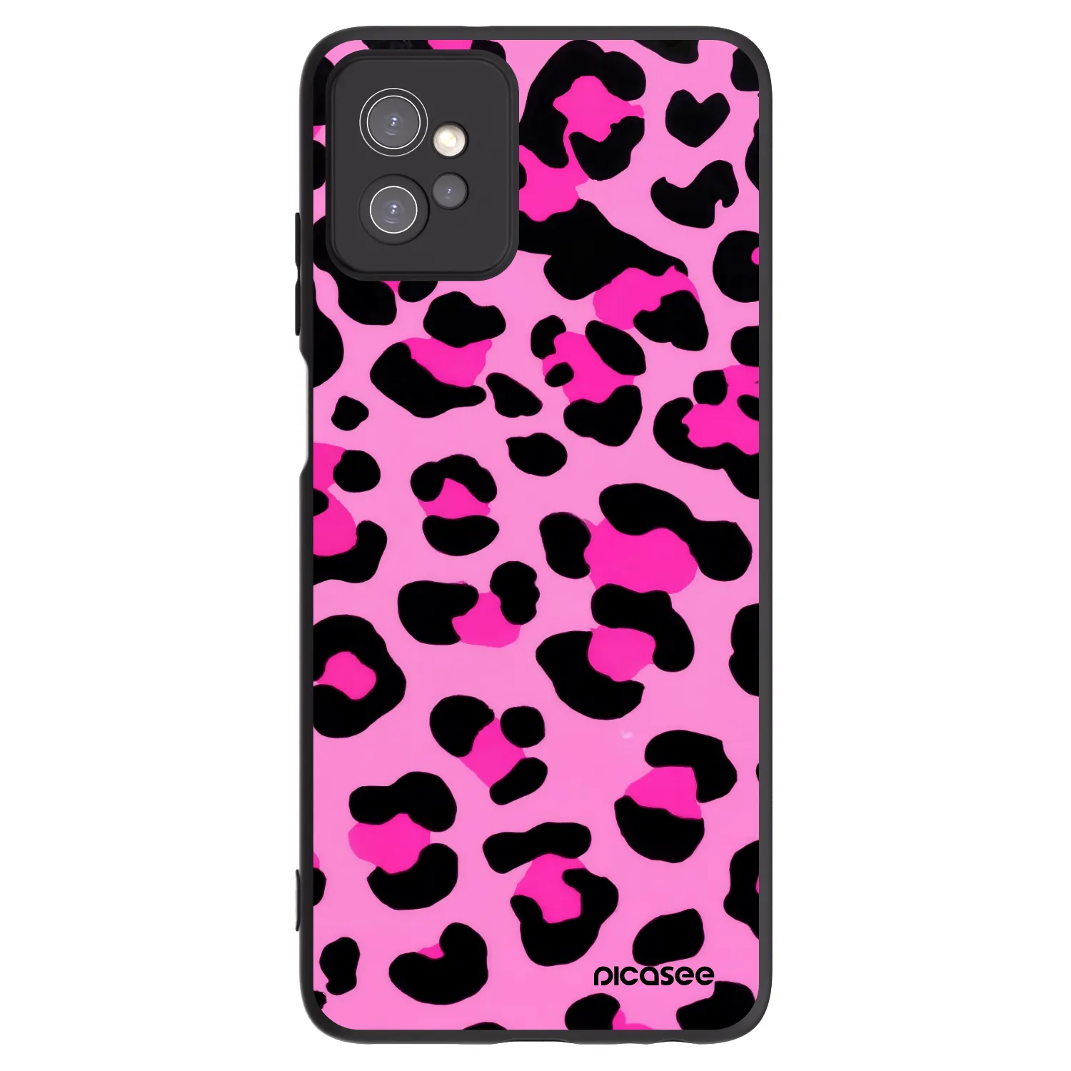 Picasee silikonový černý obal pro Motorola Moto G32 - Pink Tiger