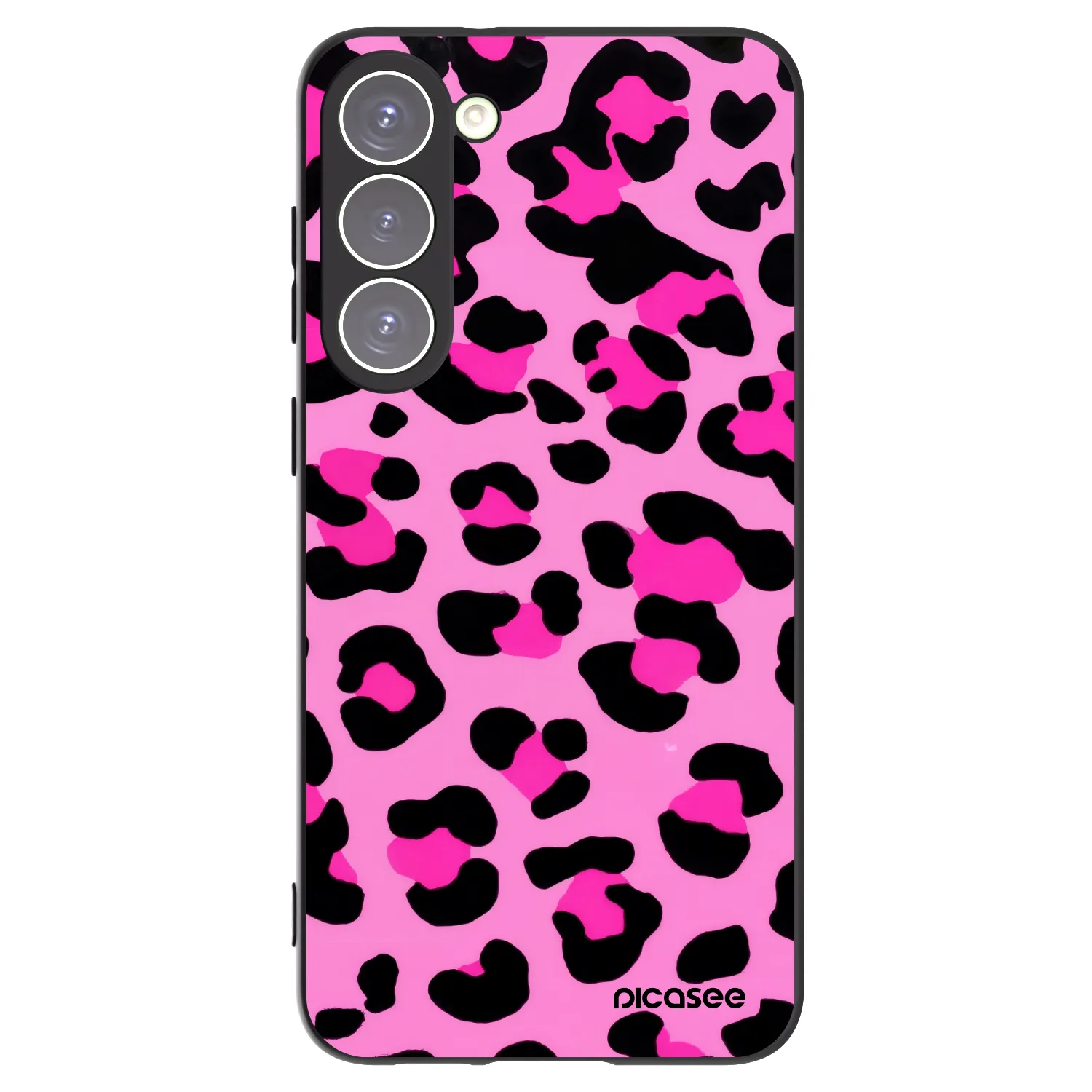 Picasee silikonový černý obal pro Samsung Galaxy S23+ 5G - Pink Tiger