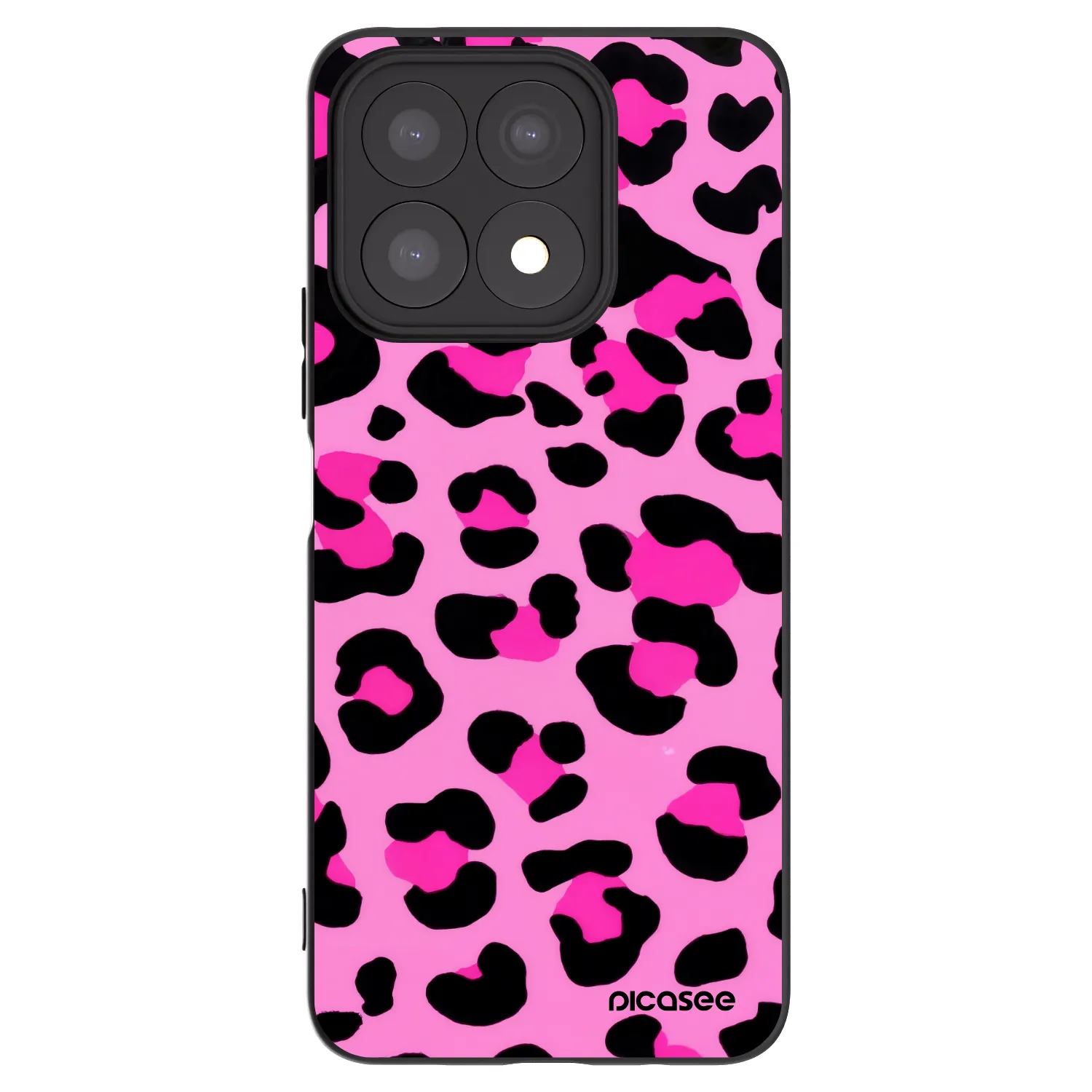Picasee silikonový černý obal pro Honor X8a - Pink Tiger
