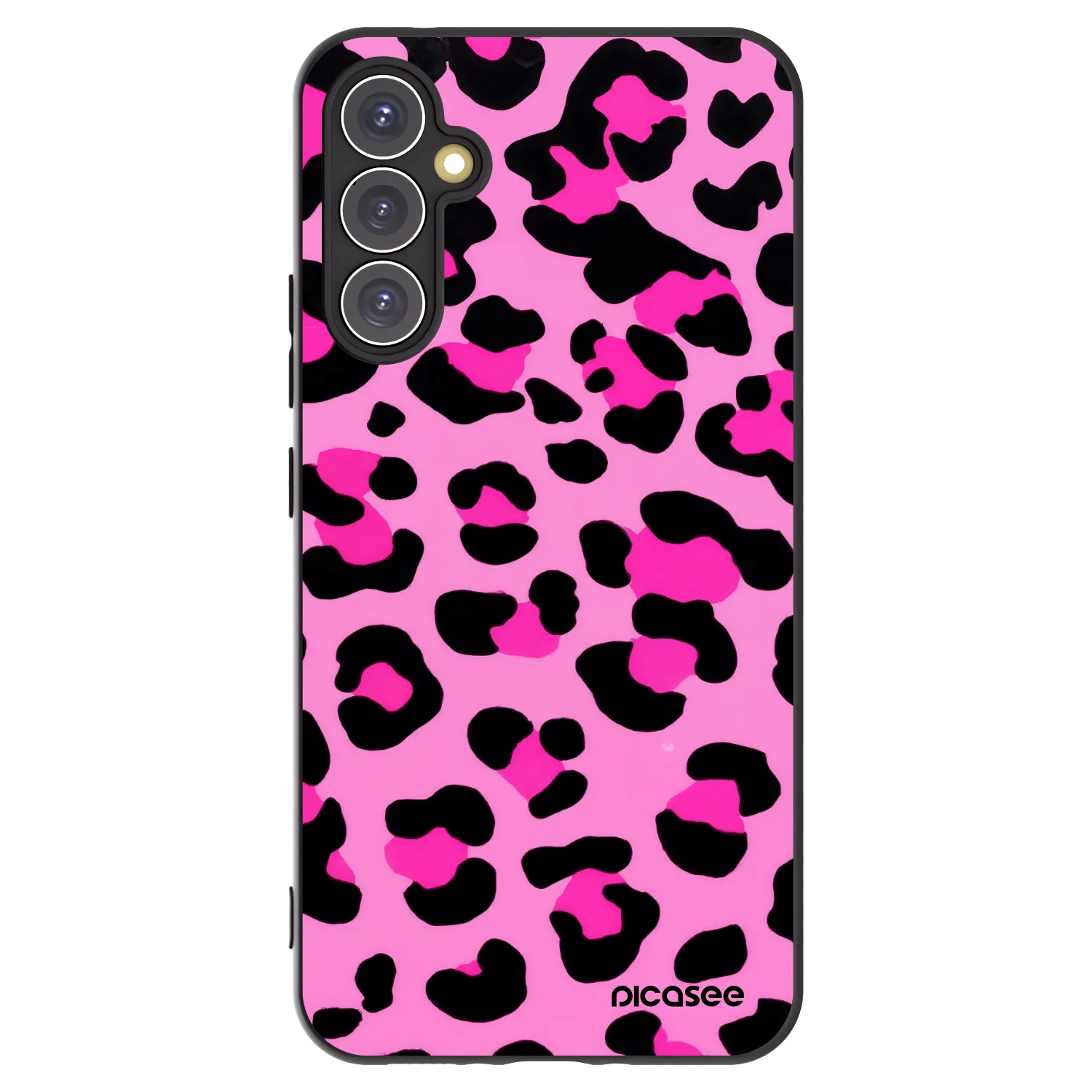 Picasee silikonový černý obal pro Samsung Galaxy A34 5G A346B - Pink Tiger