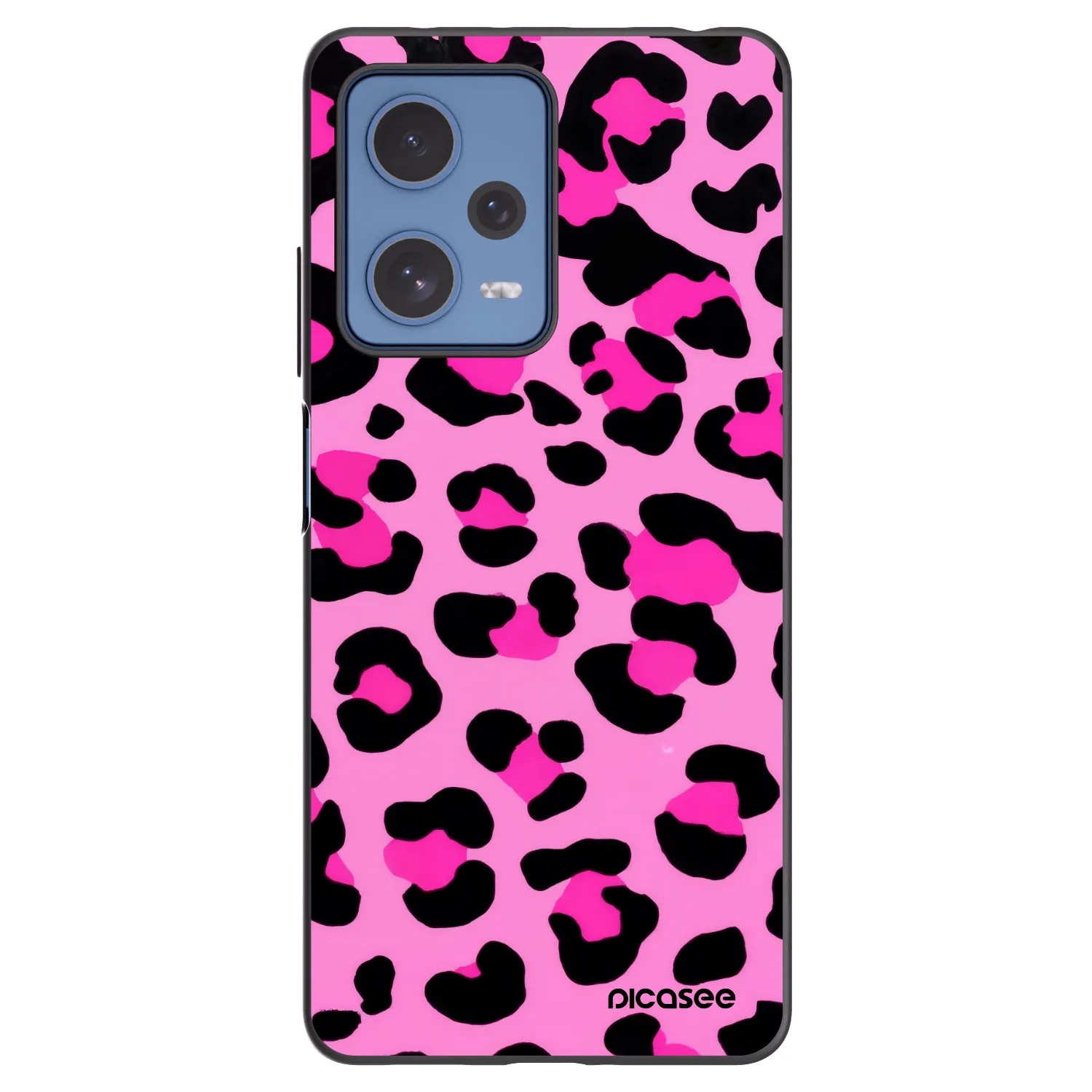 Picasee silikonový černý obal pro Xiaomi Redmi Note 12 Pro 5G - Pink Tiger