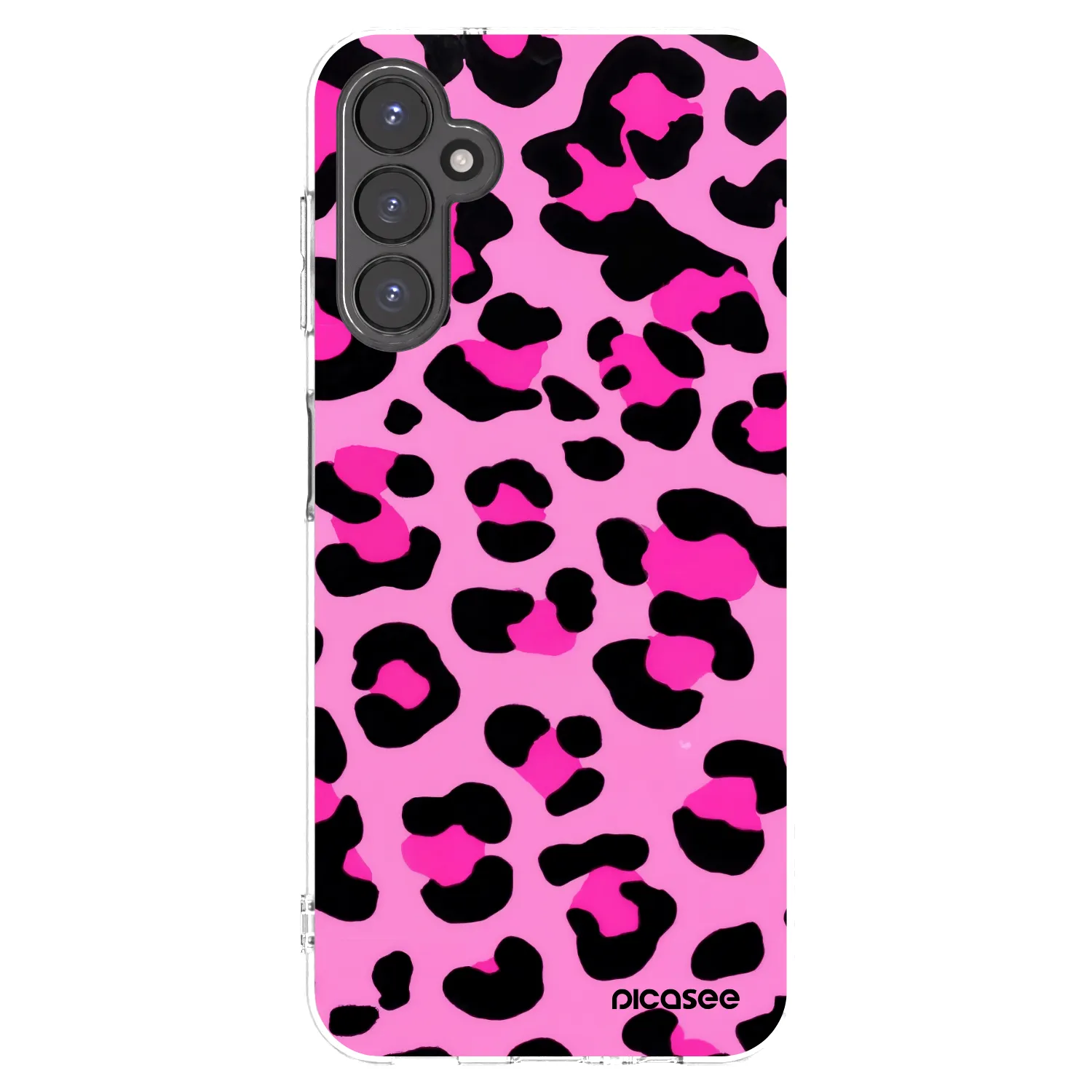 Picasee silikonový průhledný obal pro Samsung Galaxy A14 4G A145R - Pink Tiger