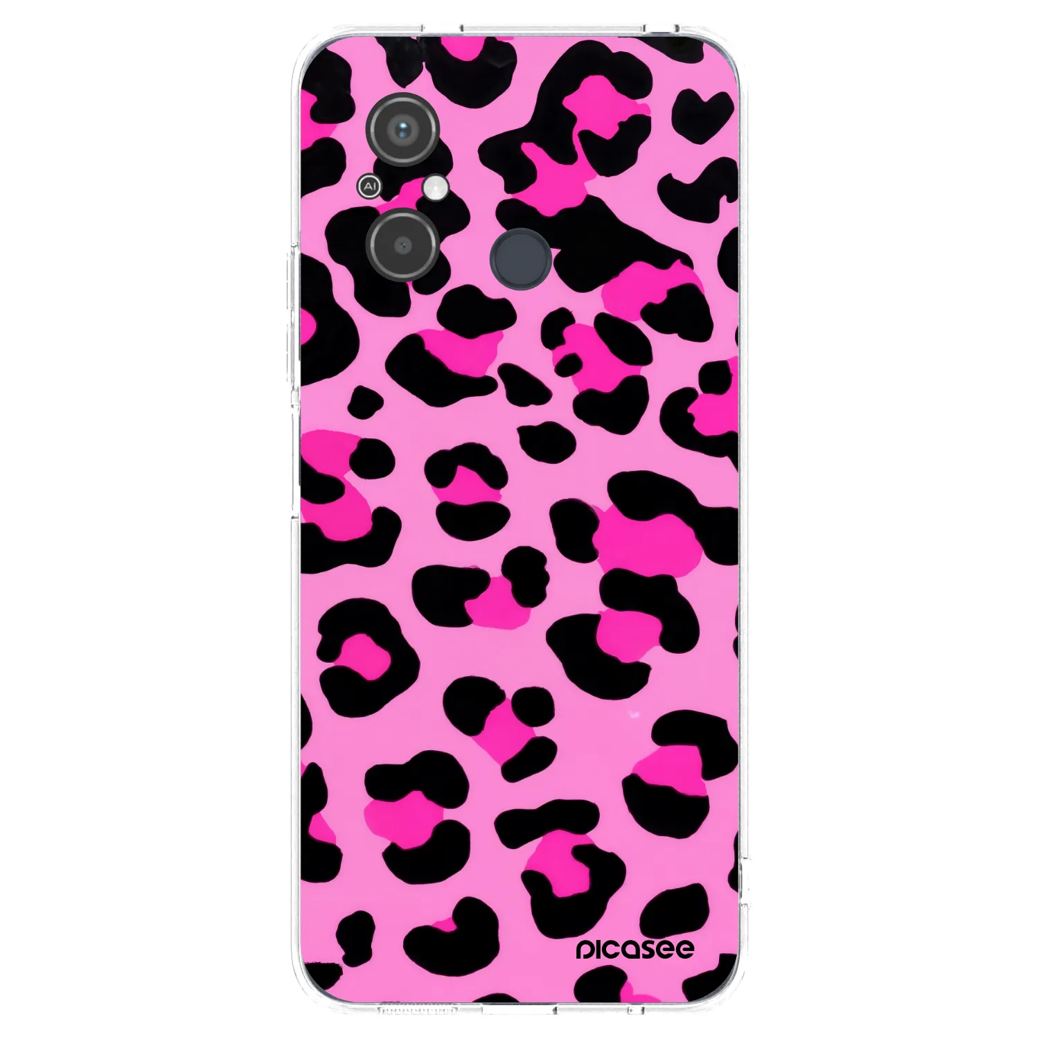 Picasee silikonový průhledný obal pro Xiaomi Redmi 12C - Pink Tiger