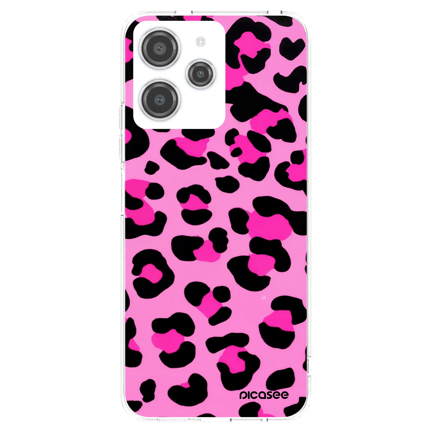 Picasee silikonový průhledný obal pro Xiaomi Redmi 12 4G - Pink Tiger