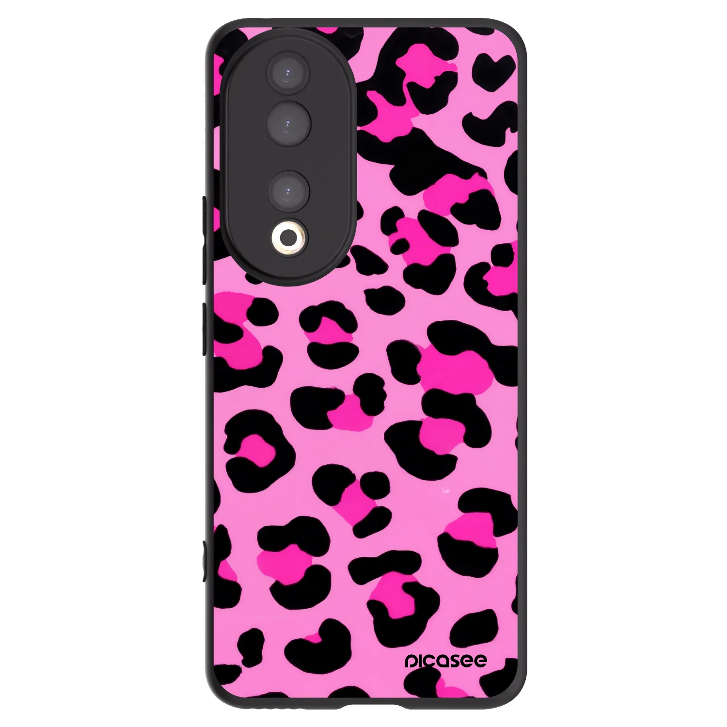 Picasee silikonový černý obal pro Honor 90 5G - Pink Tiger