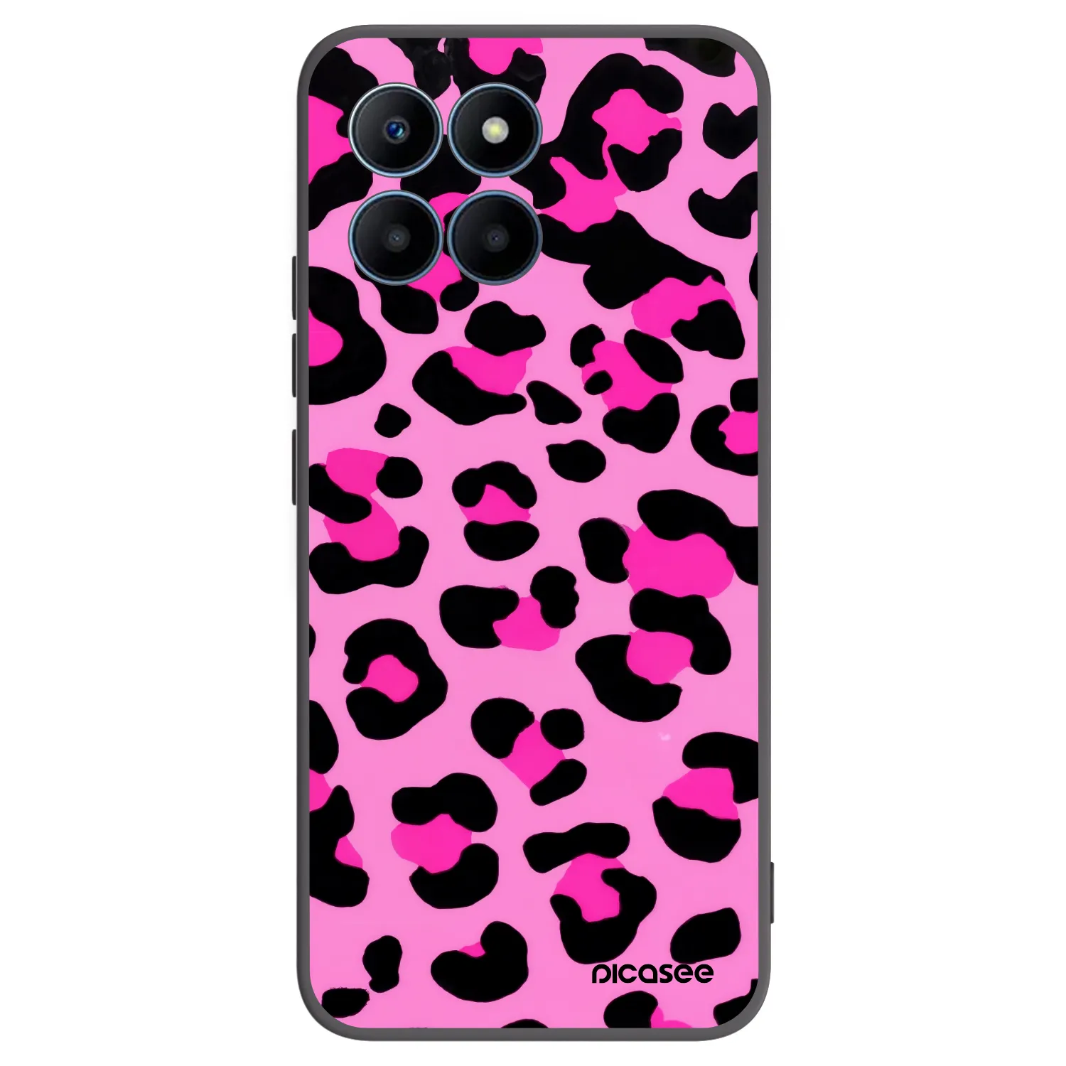 Picasee silikonový černý obal pro Honor 70 Lite - Pink Tiger