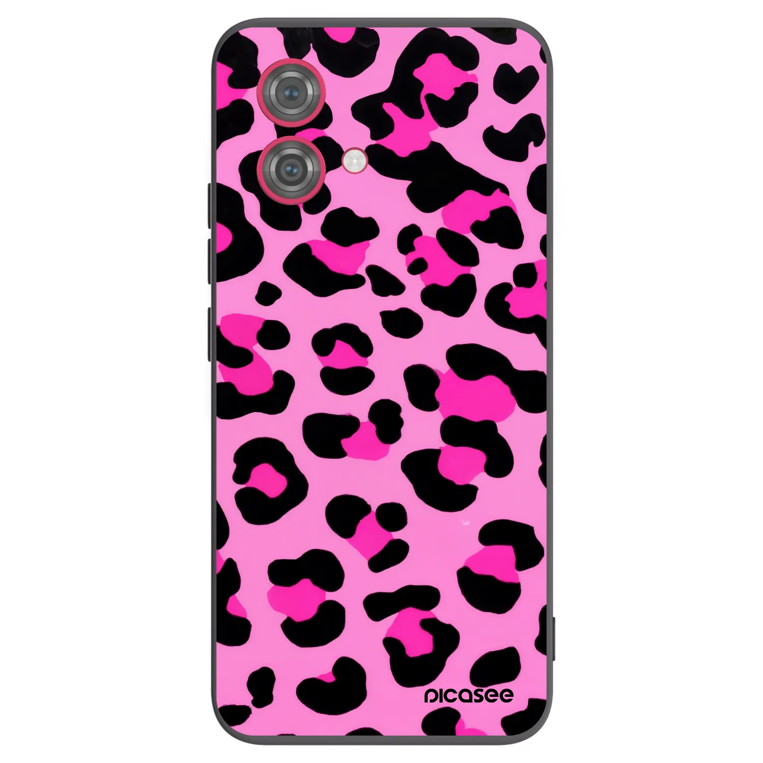 Picasee silikonový černý obal pro Motorola Moto G84 5G - Pink Tiger