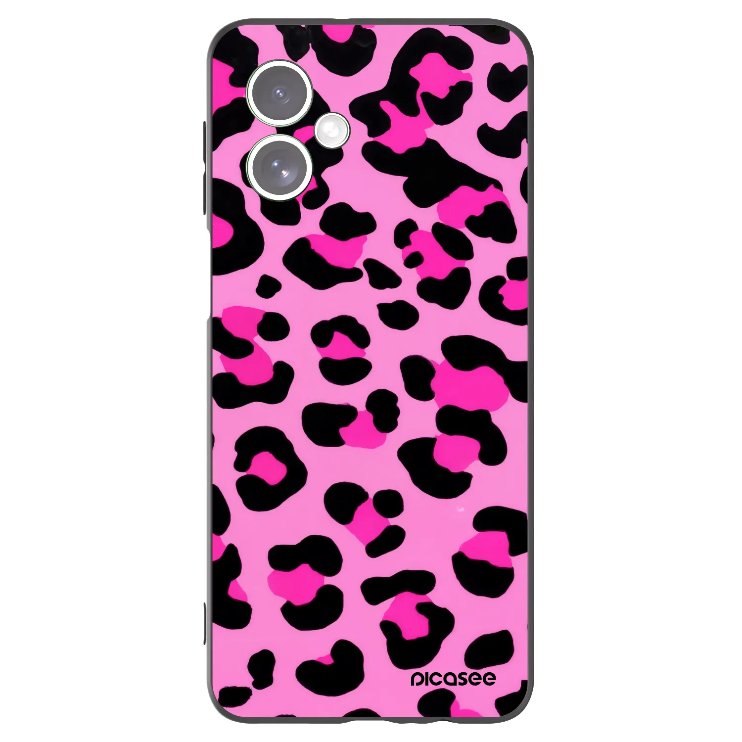 Picasee silikonový černý obal pro Motorola Moto G54 5G - Pink Tiger