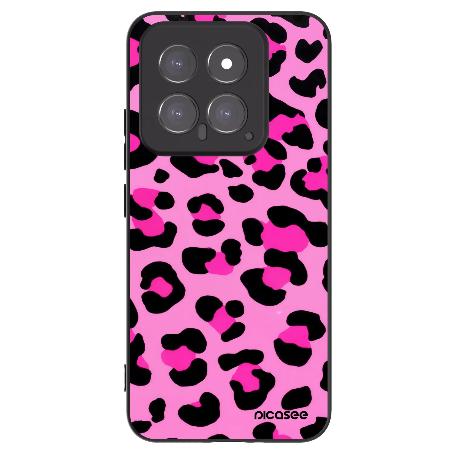 Picasee silikonový černý obal pro Xiaomi 14 - Pink Tiger