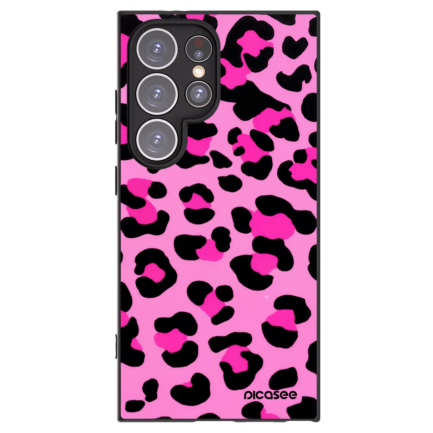 Picasee silikonový černý obal pro Samsung Galaxy S24 Ultra S928B 5G - Pink Tiger