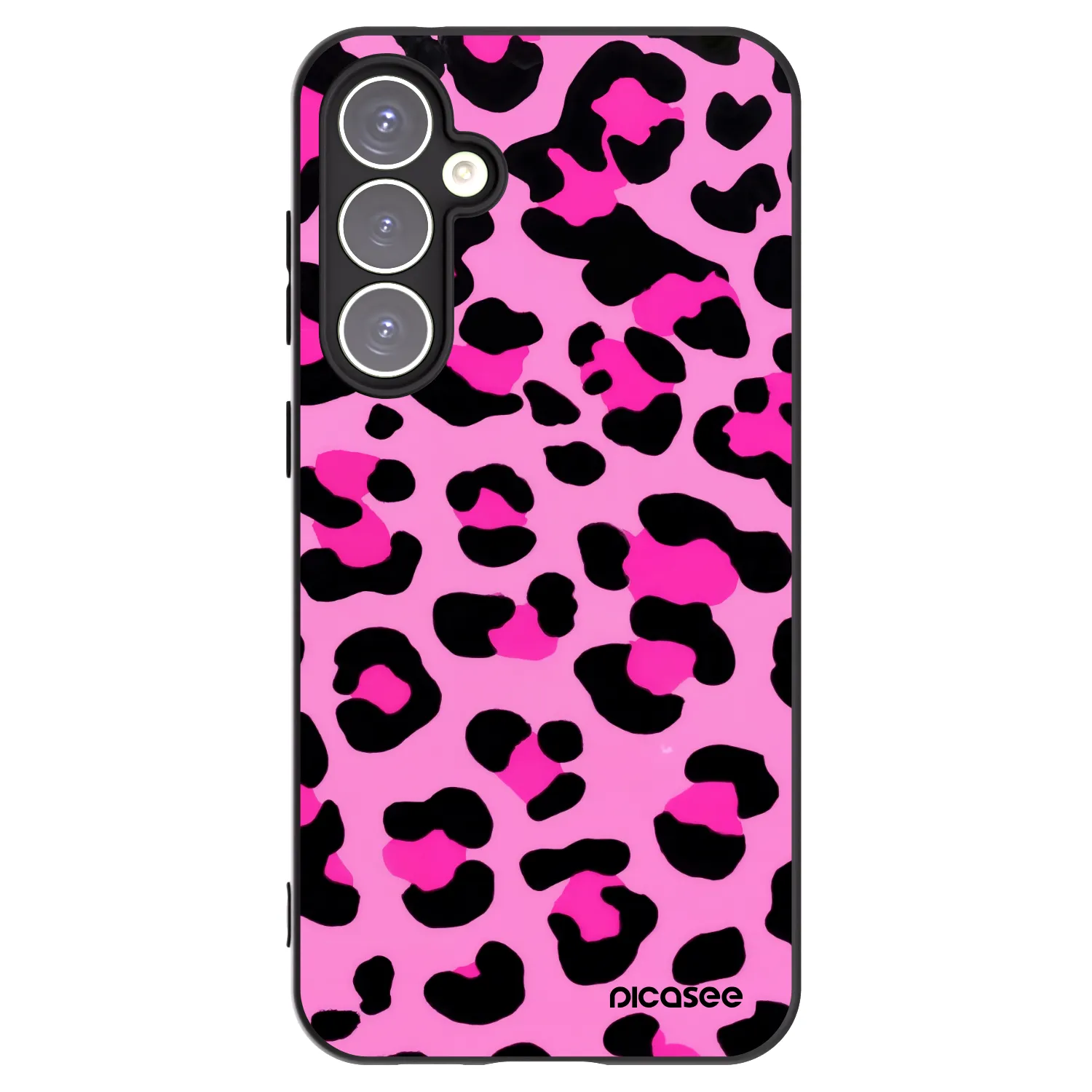 Picasee silikonový černý obal pro Samsung Galaxy S23 FE S711B - Pink Tiger