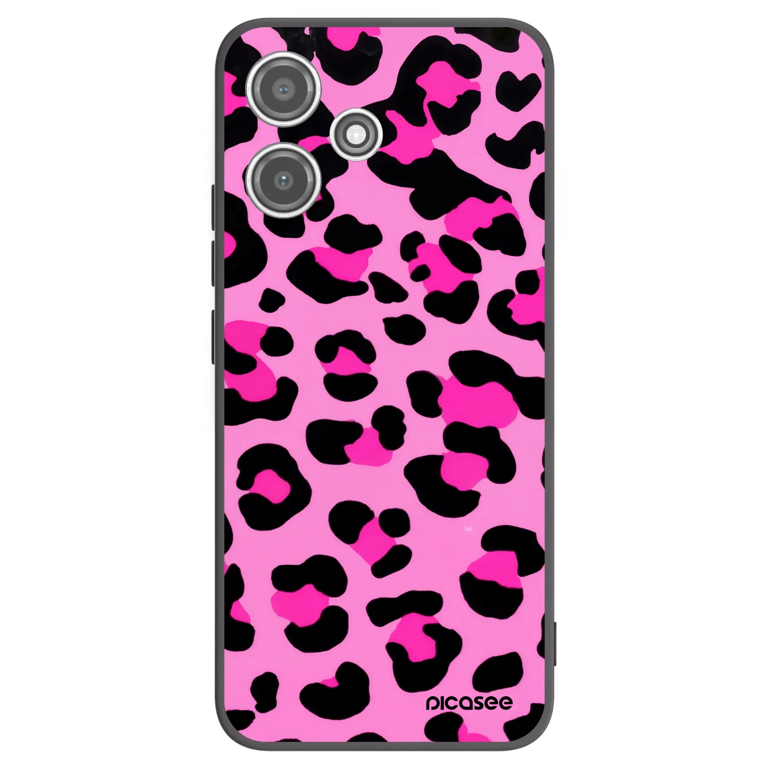 Picasee silikonový černý obal pro Xiaomi Redmi 12 5G - Pink Tiger