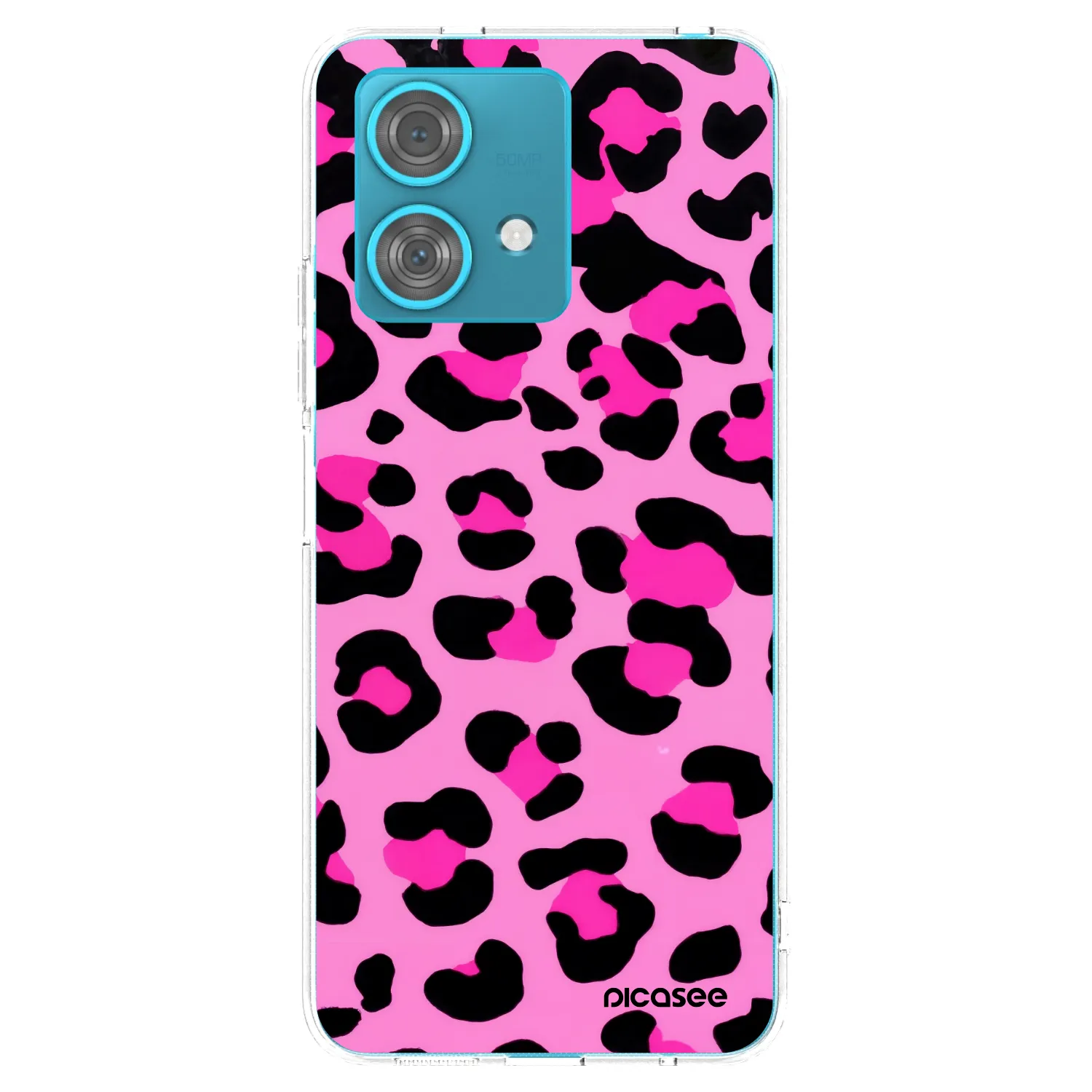 Picasee silikonový průhledný obal pro Motorola Edge 40 Neo - Pink Tiger