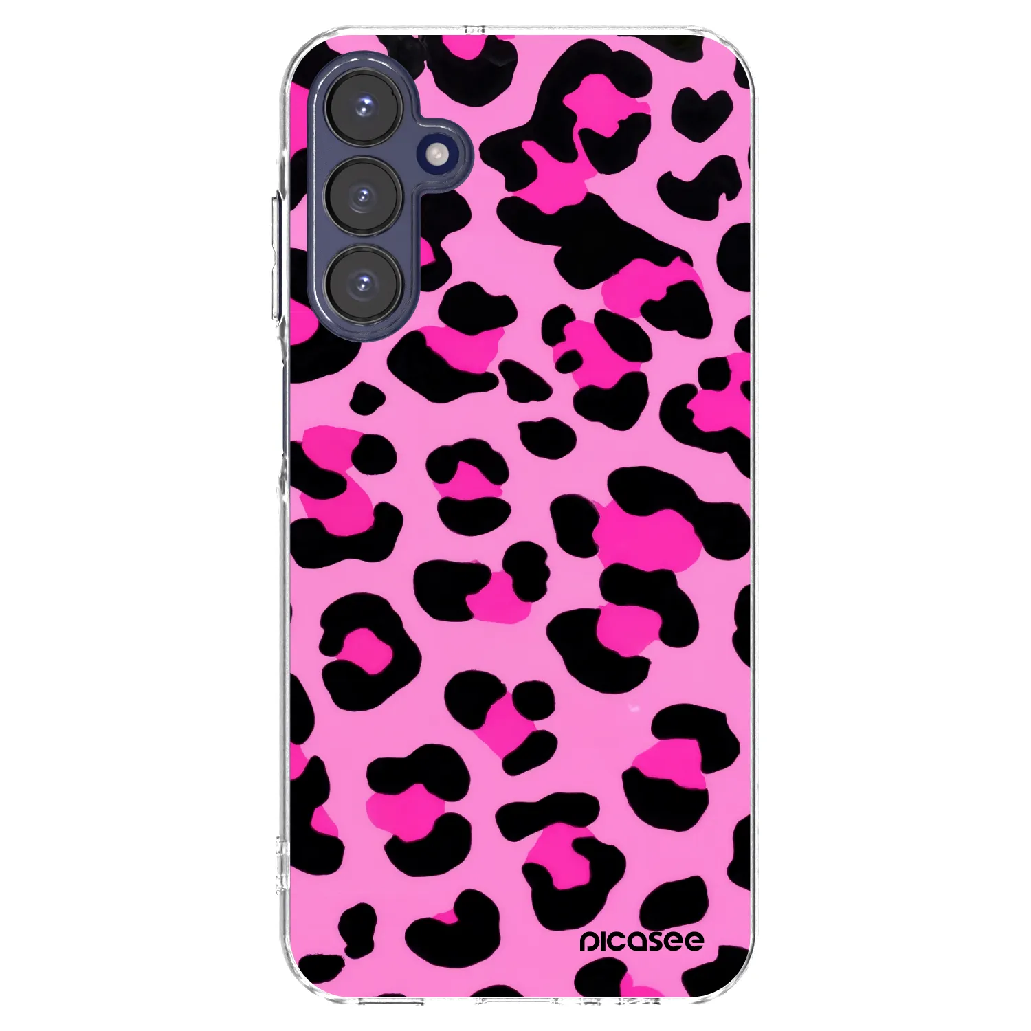 Picasee silikonový průhledný obal pro Samsung Galaxy A15 A155F 4G - Pink Tiger