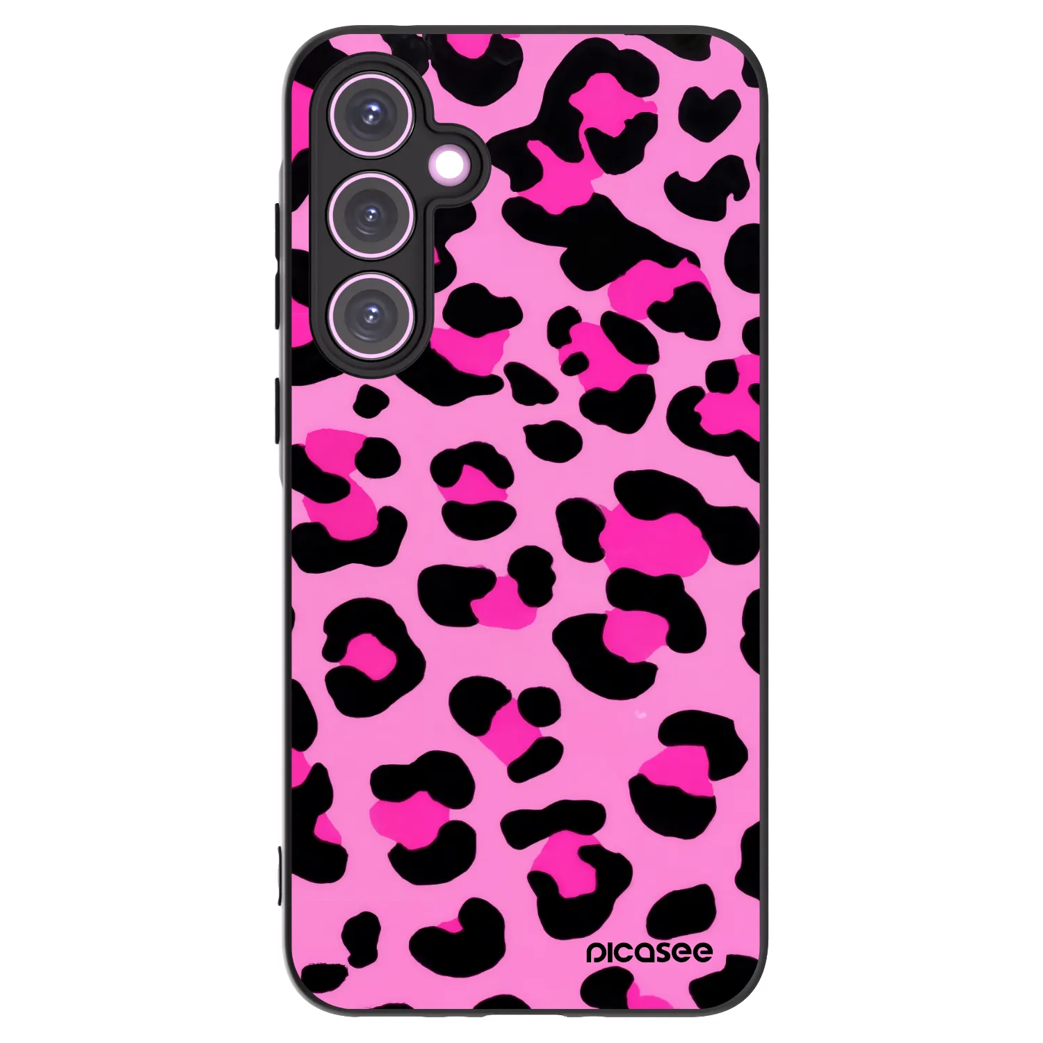 Picasee silikonový černý obal pro Samsung Galaxy A35 5G A356B - Pink Tiger