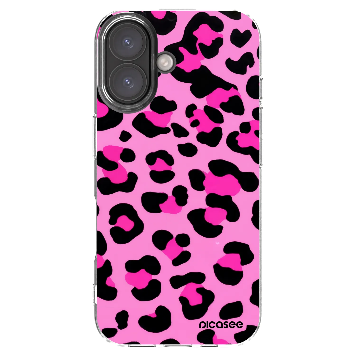 Picasee silikonový průhledný obal pro Apple iPhone 16 - Pink Tiger