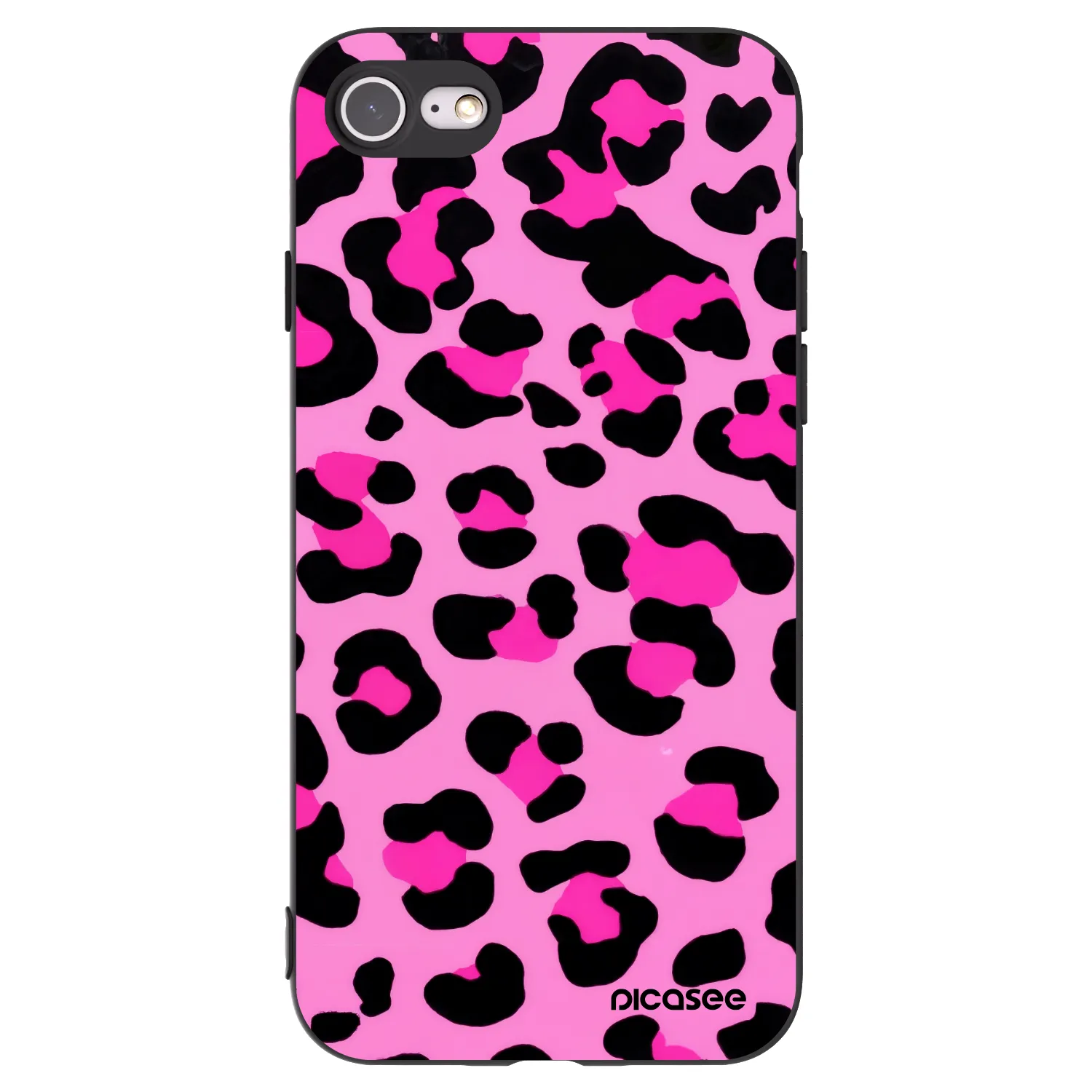 Picasee silikonový černý obal pro Apple iPhone 8 - Pink Tiger