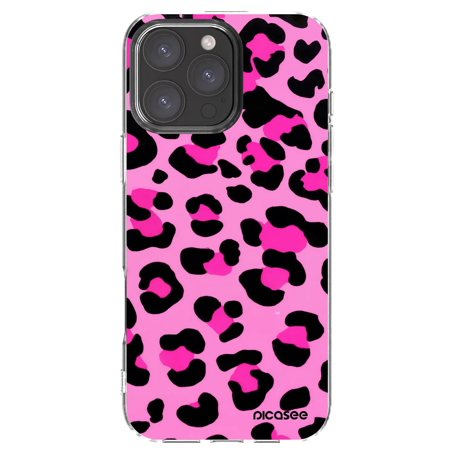 Picasee silikonový průhledný obal pro Apple iPhone 16 Pro Max - Pink Tiger