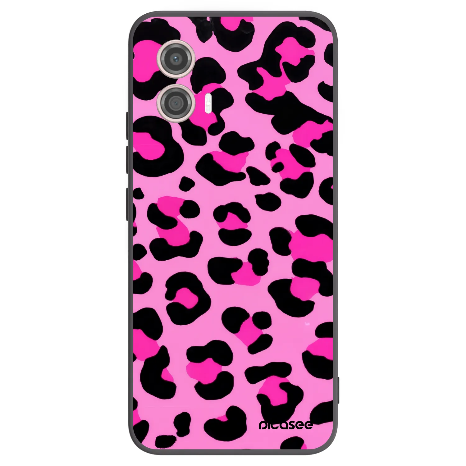 Picasee silikonový černý obal pro Motorola Moto G53 5G - Pink Tiger