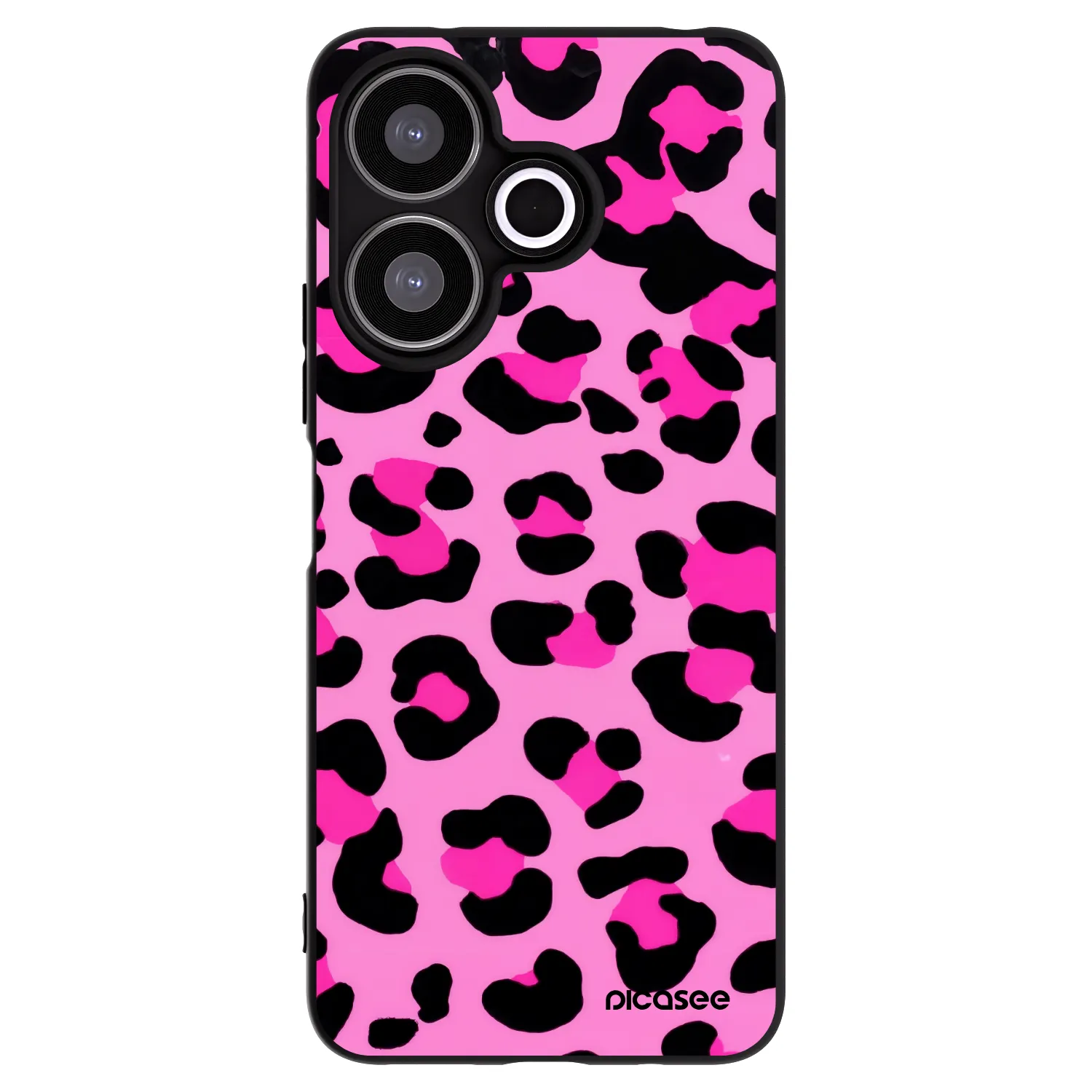 Picasee silikonový černý obal pro Xiaomi Redmi 13 4G - Pink Tiger