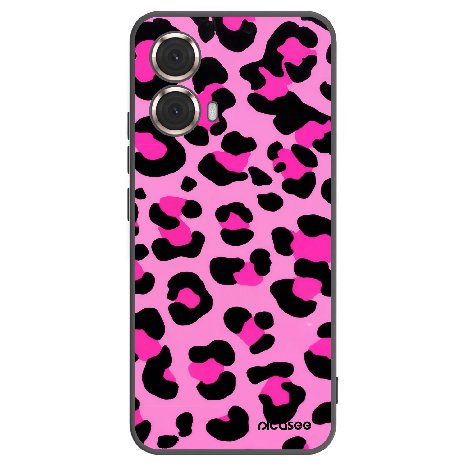 Picasee silikonový černý obal pro Motorola Moto G85 - Pink Tiger