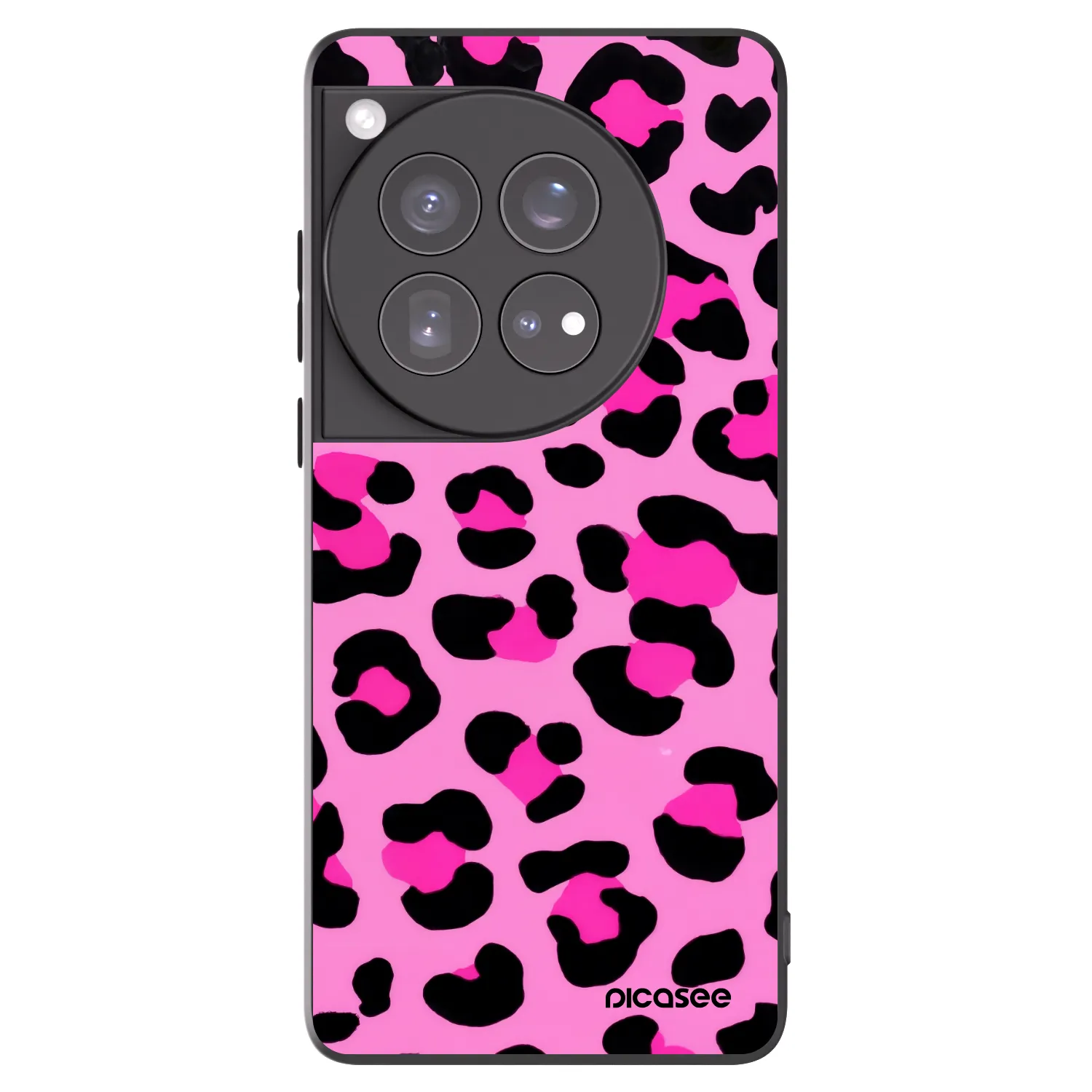 Picasee silikonový černý obal pro OnePlus 12 5G - Pink Tiger