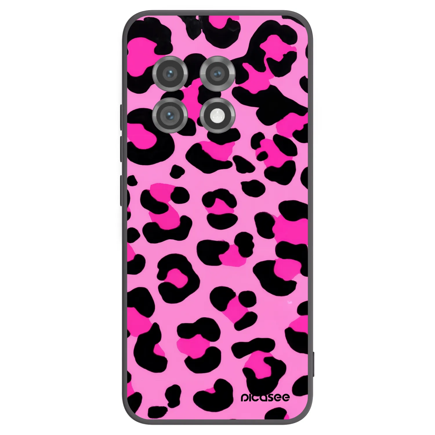Picasee silikonový černý obal pro OnePlus 11 5G - Pink Tiger
