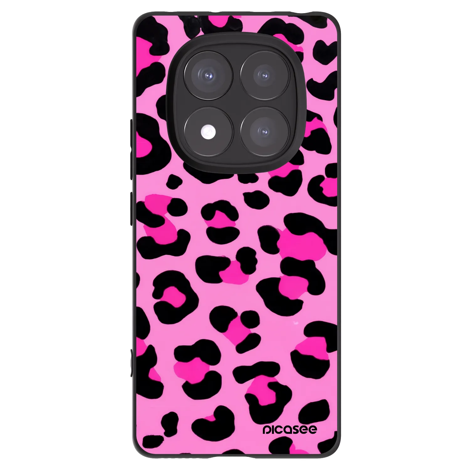 Picasee silikonový černý obal pro Xiaomi Redmi Note 14 Pro+ 5G - Pink Tiger