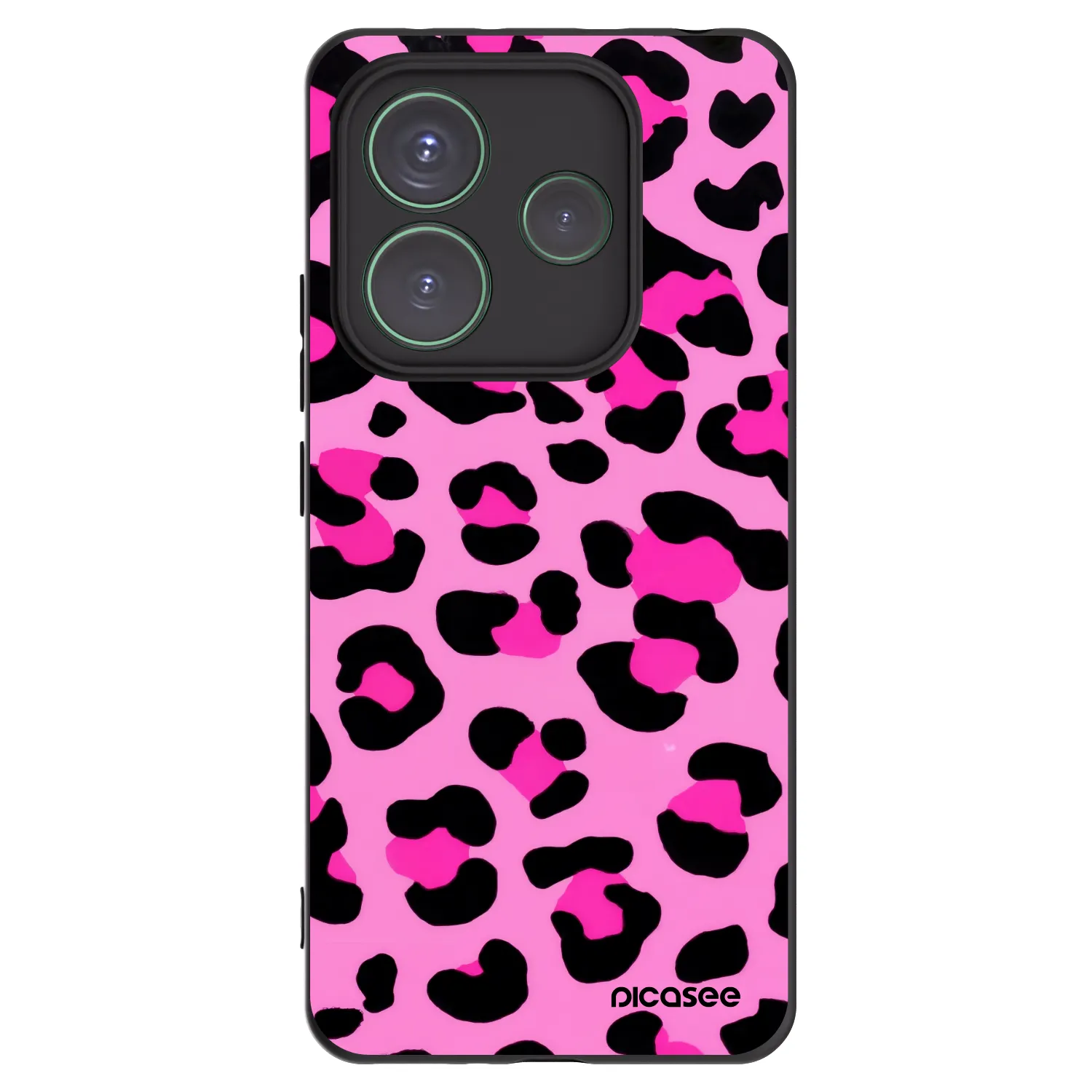 Picasee silikonový černý obal pro Xiaomi Redmi Note 14 5G - Pink Tiger