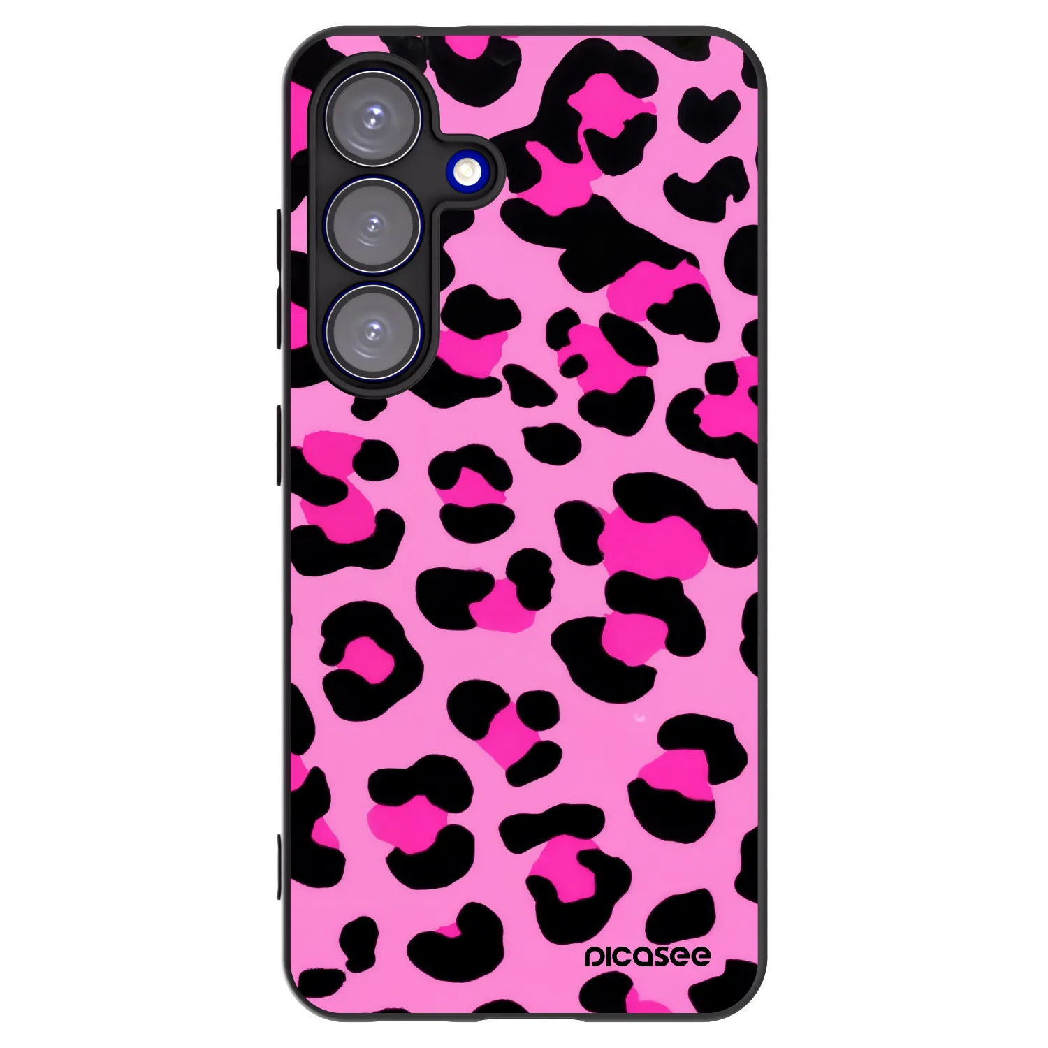 Picasee silikonový černý obal pro Samsung Galaxy S25 5G - Pink Tiger