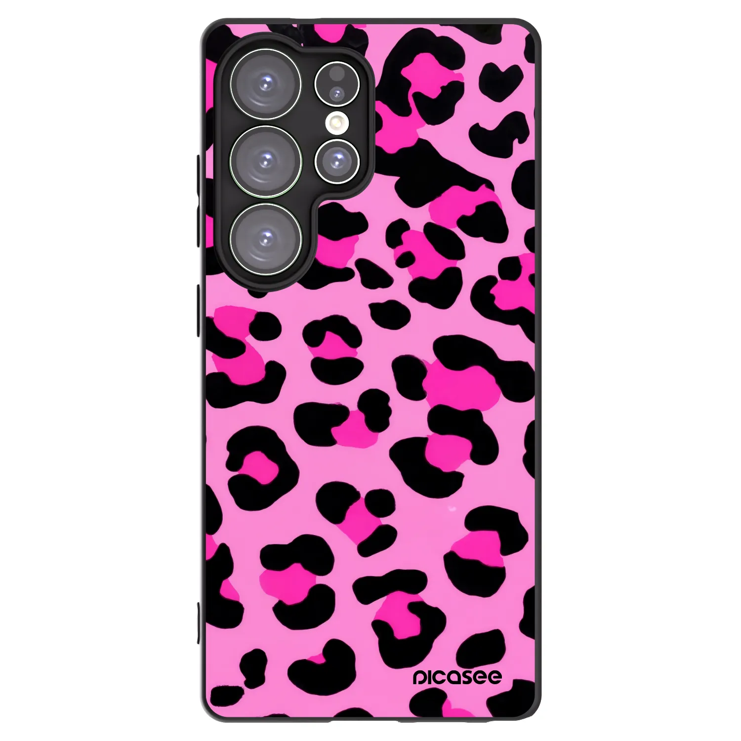 Picasee silikonový černý obal pro Samsung Galaxy S25 Ultra 5G - Pink Tiger