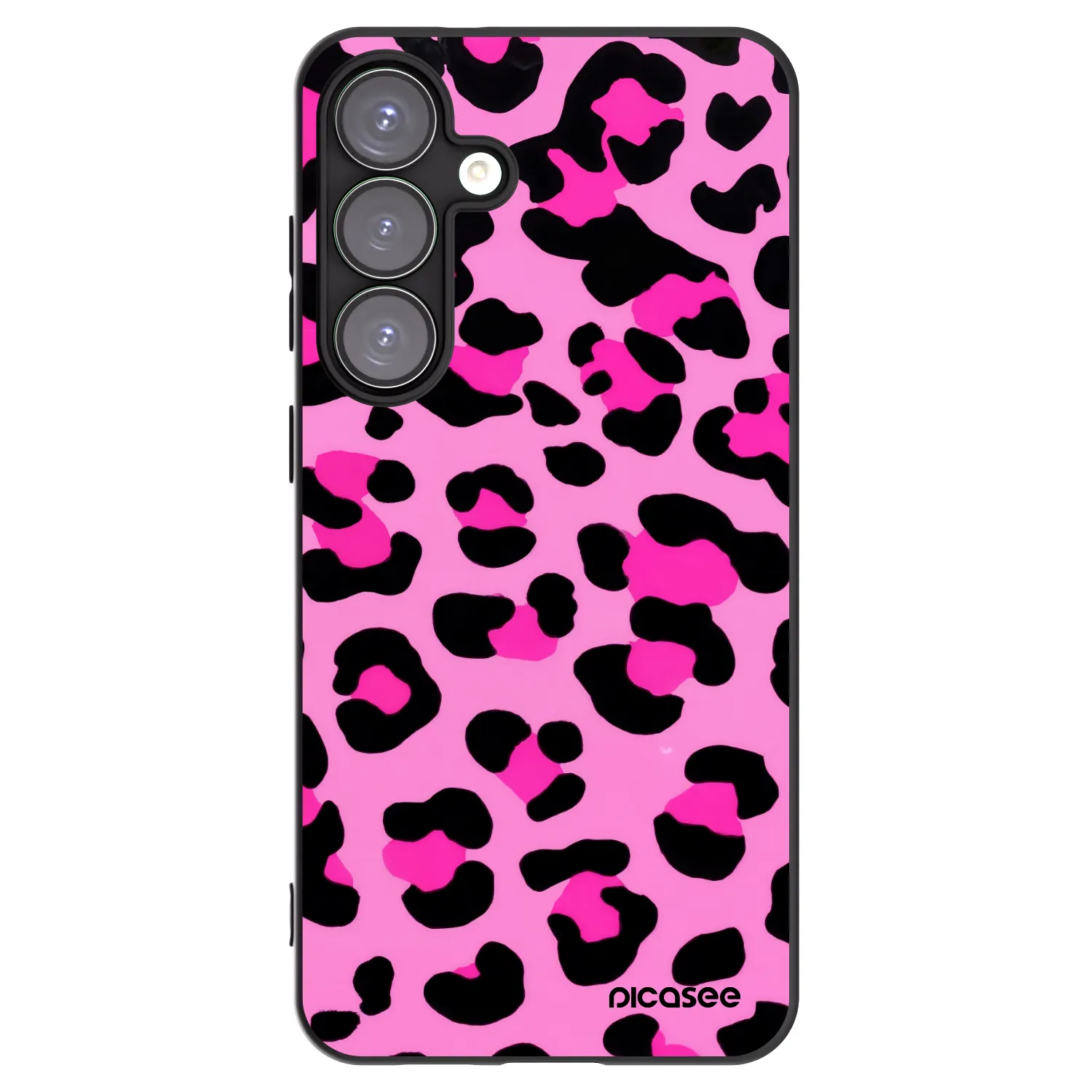 Picasee silikonový černý obal pro Samsung Galaxy S25+ 5G - Pink Tiger