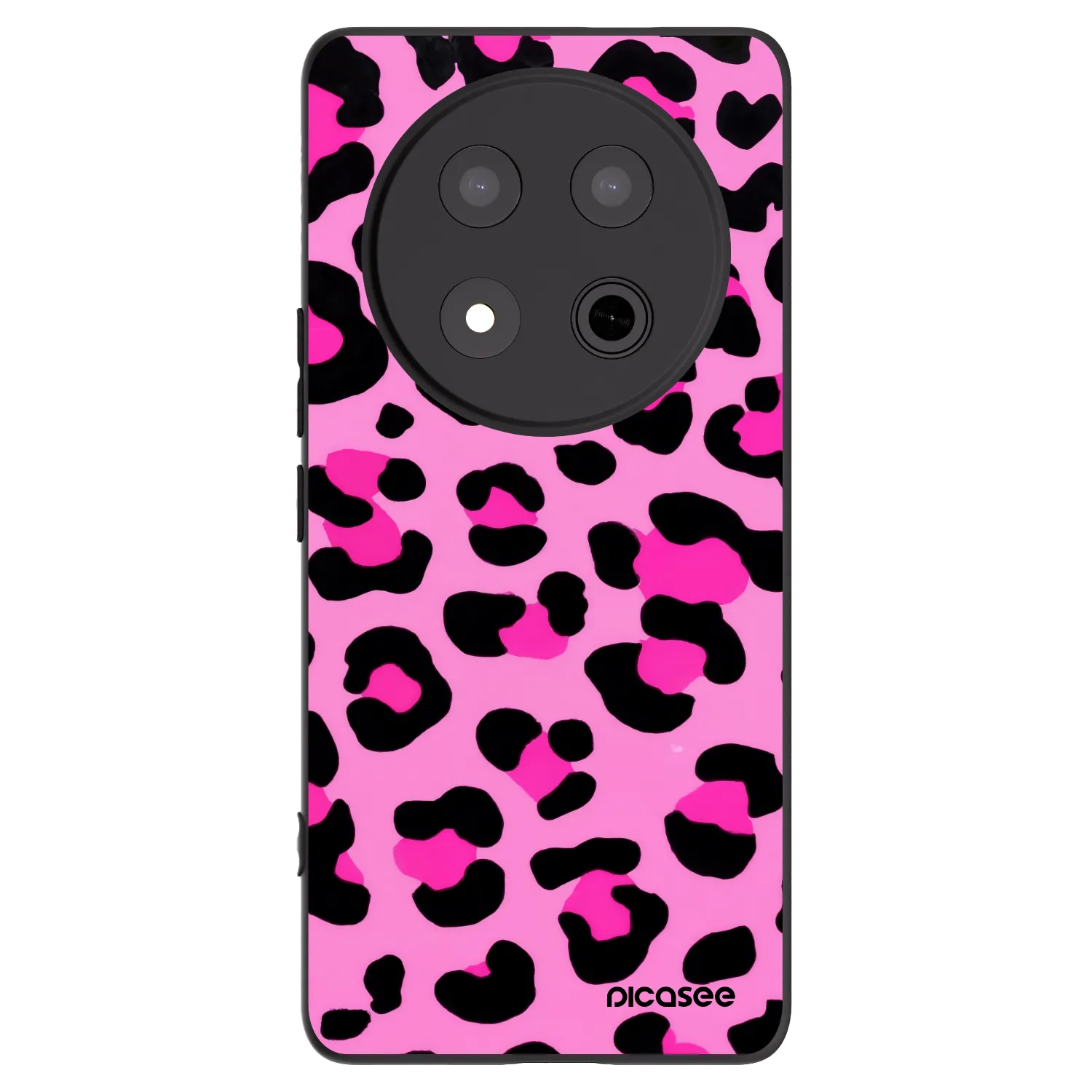 Picasee silikonový černý obal pro Honor Magic7 Lite 5G - Pink Tiger