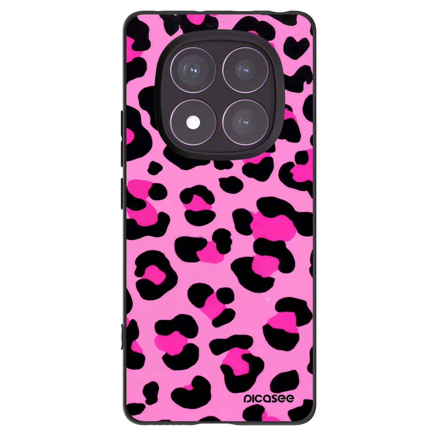 Picasee silikonový černý obal pro Xiaomi Redmi Note 14 Pro 4G - Pink Tiger