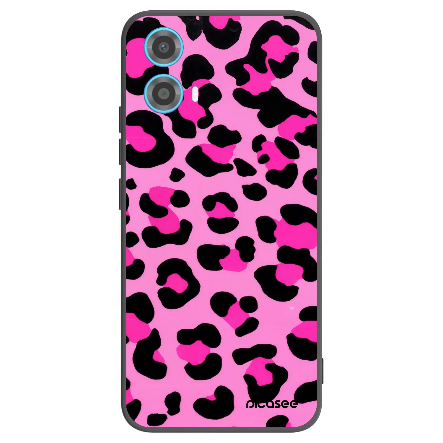 Picasee silikonový černý obal pro Motorola Moto G34 5G - Pink Tiger