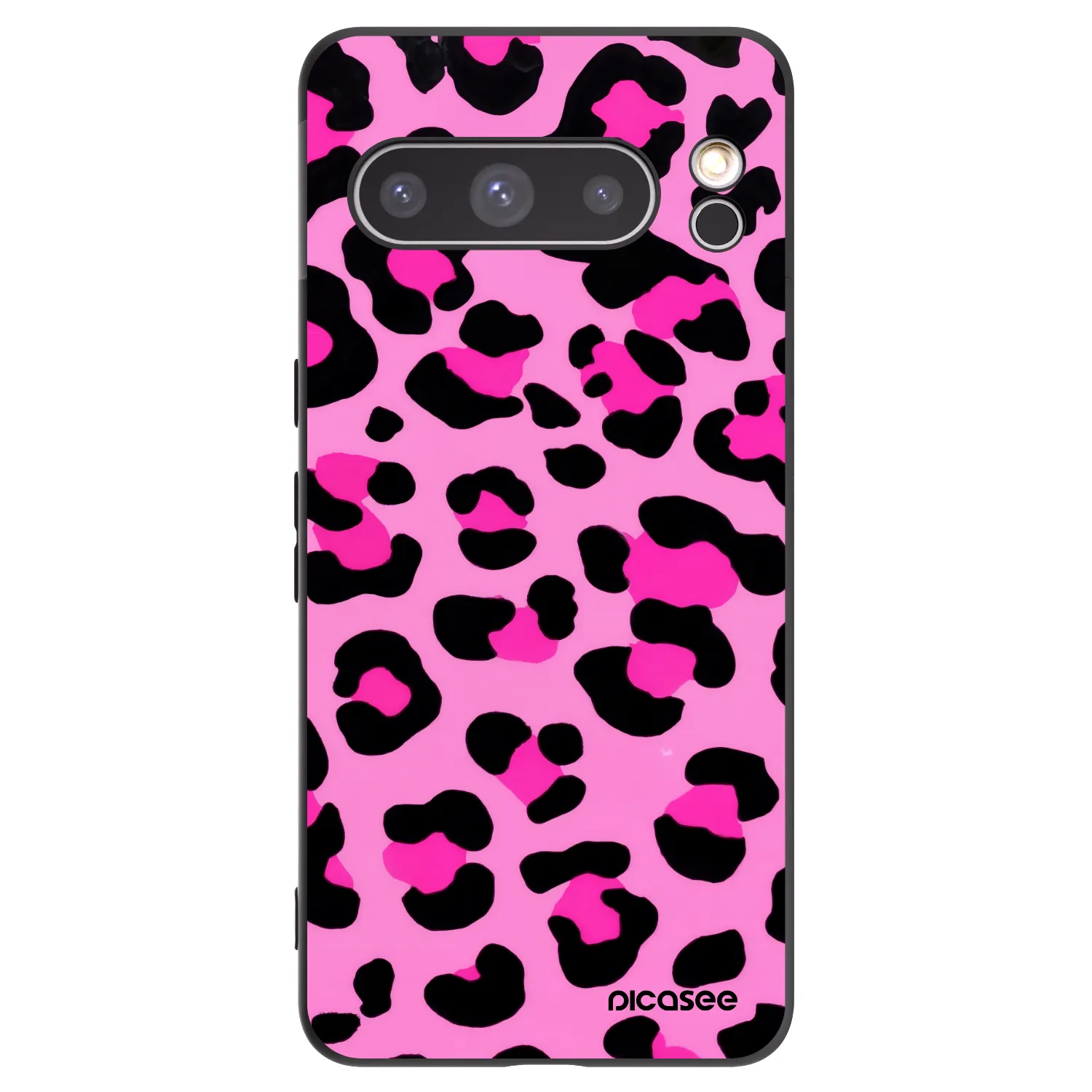 Picasee silikonový černý obal pro Google Pixel 8 Pro - Pink Tiger