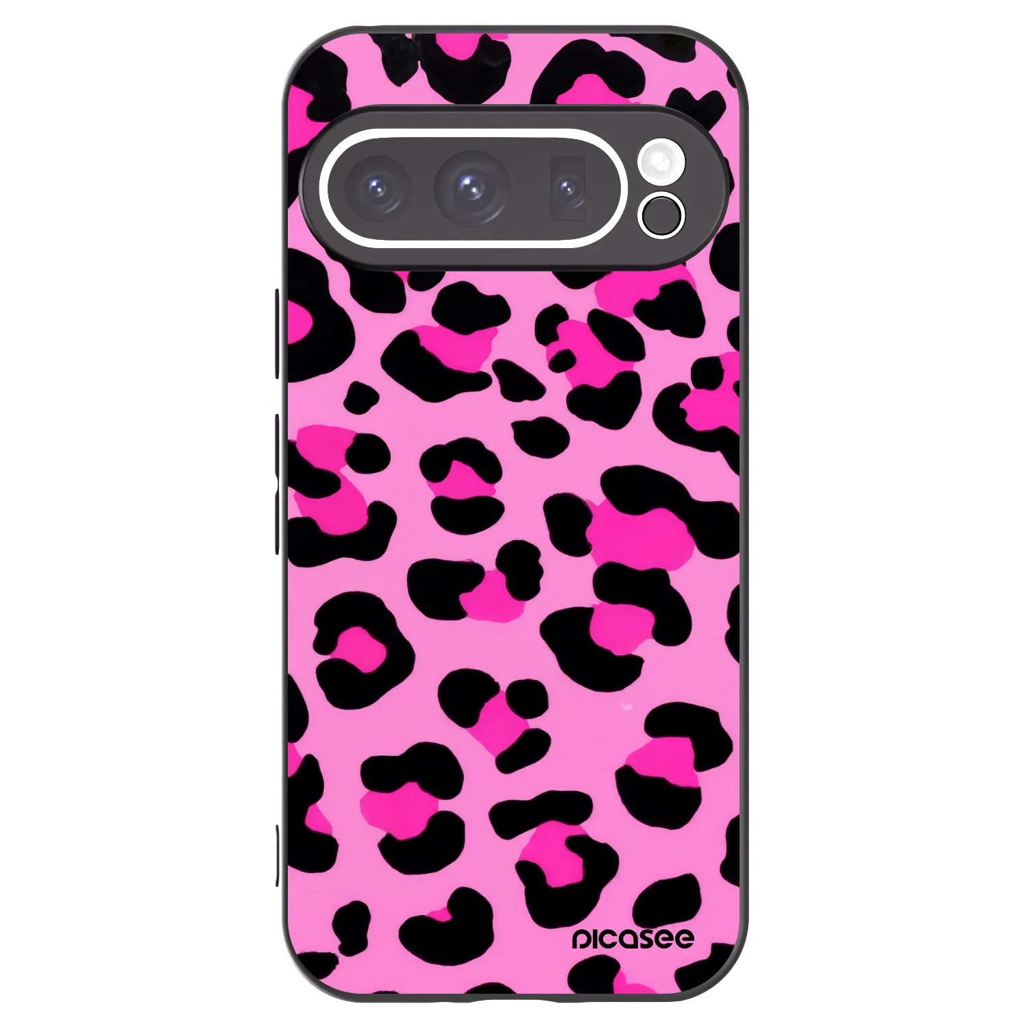 Picasee silikonový černý obal pro Google Pixel 9 Pro - Pink Tiger