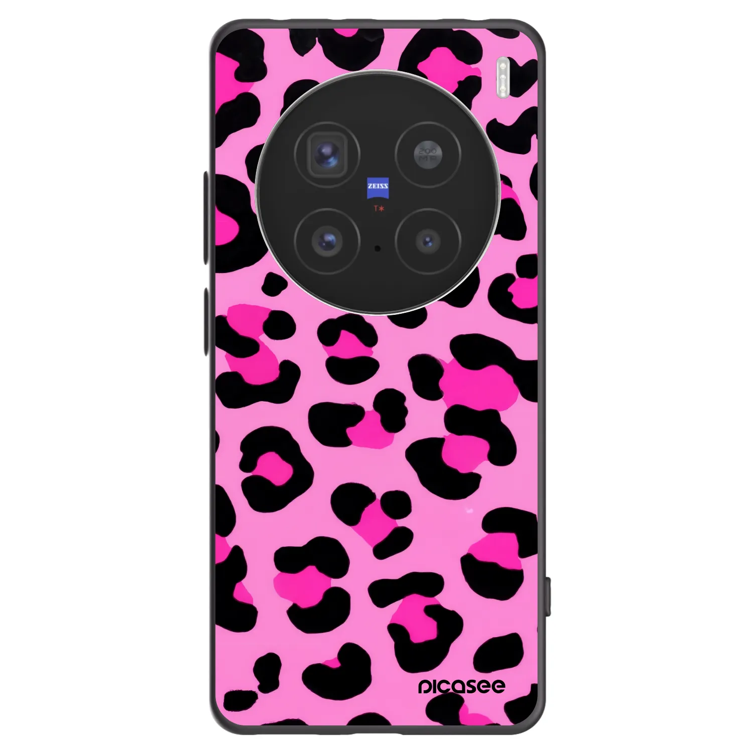 Picasee silikonový černý obal pro Vivo X200 Pro - Pink Tiger