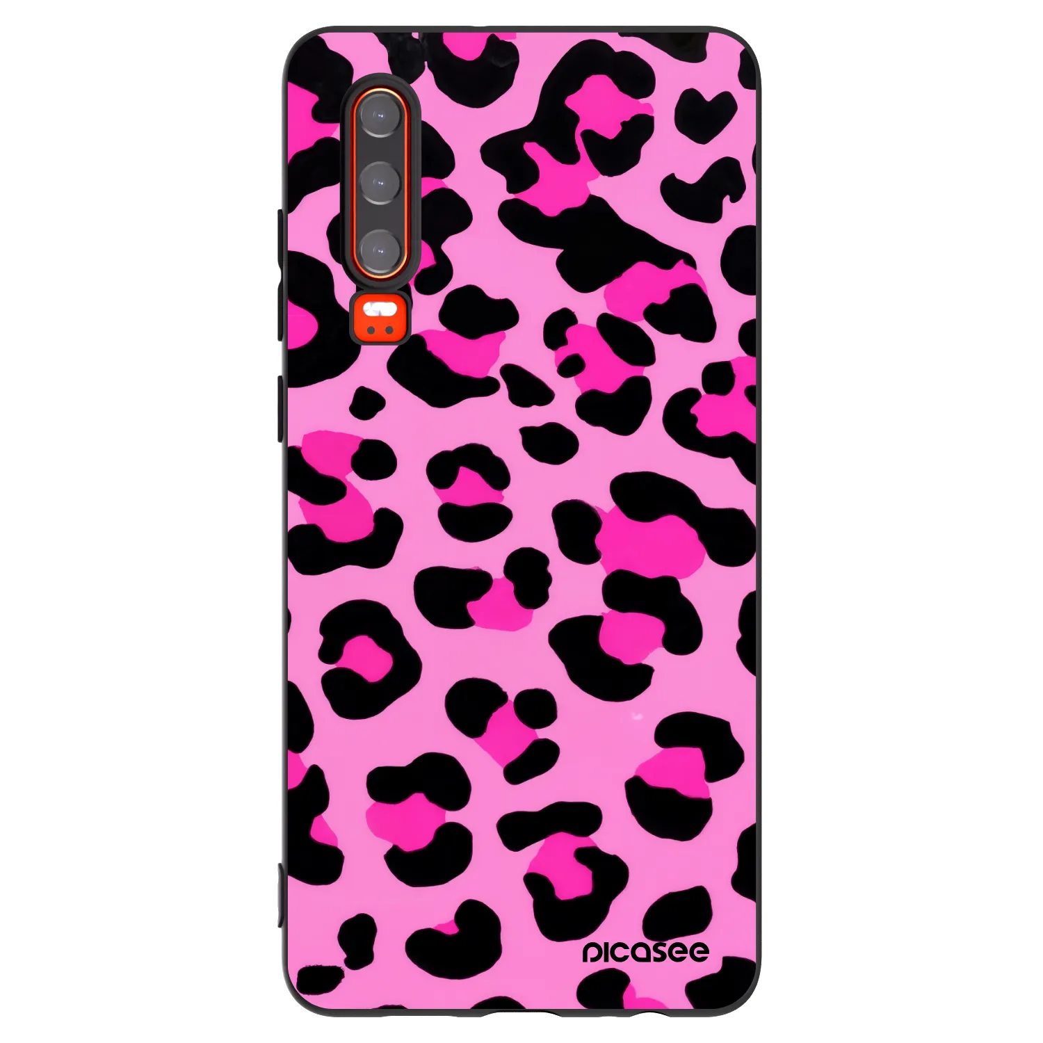 Picasee silikonový černý obal pro Huawei P30 - Pink Tiger